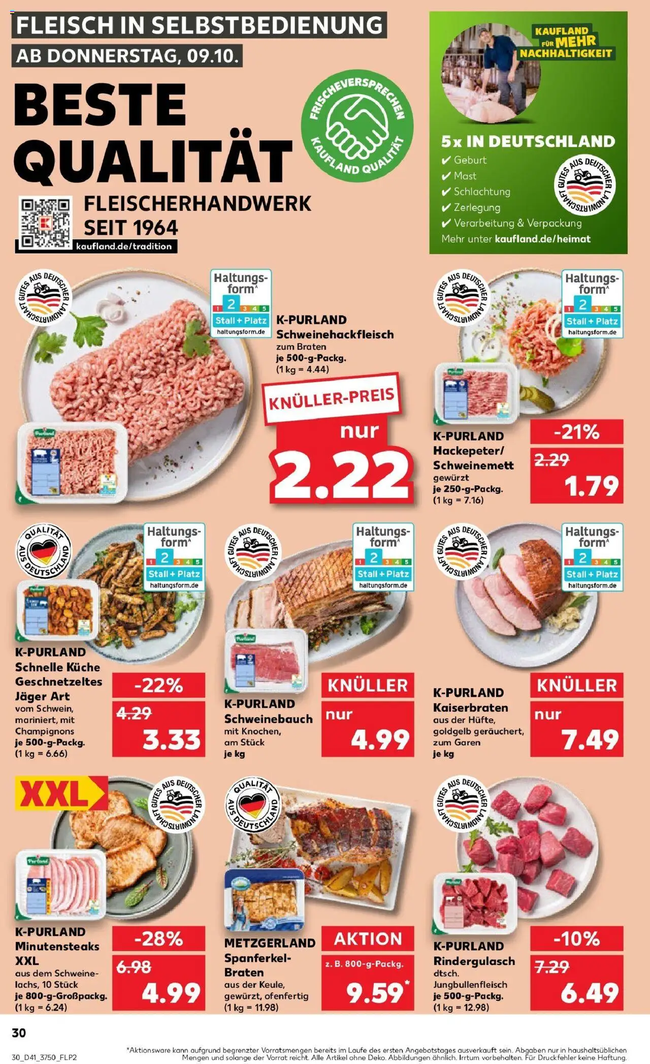 Kaufland prospekt Oranienburg	 – gültig ab 13.10.2025 | Seite: 30 | Produkte: Rindergulasch, Küche, Champignons, Fleisch Kaufland prospekt Oranienburg	 – gültig ab 13.10.2025 | Seite: 30 | Produkte: Rindergulasch, Küche, Champignons, Fleisch