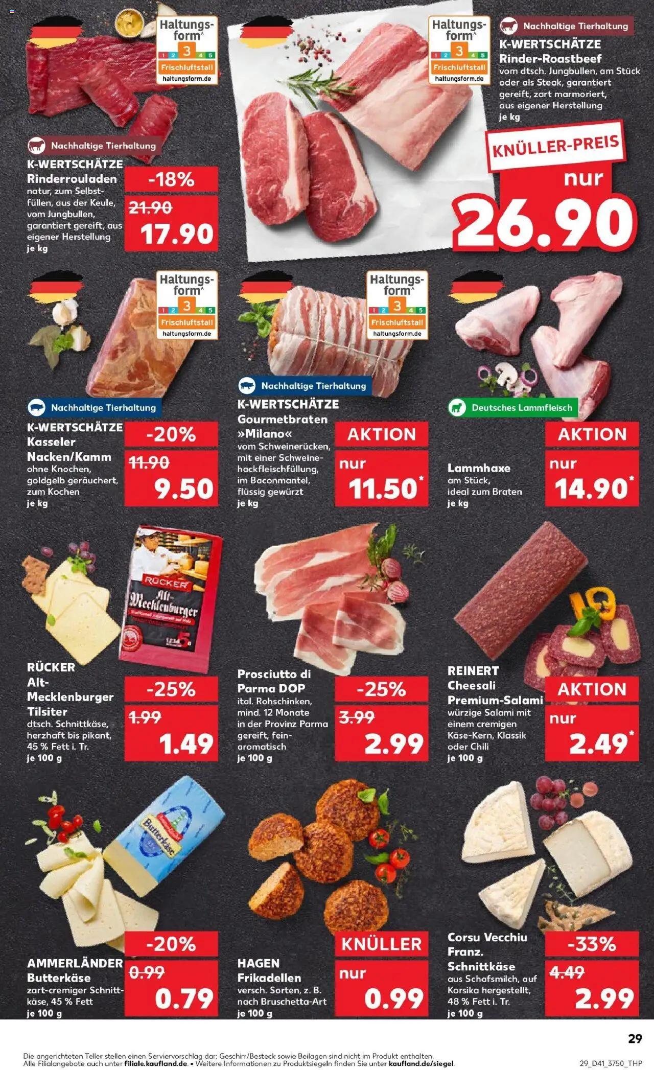 Kaufland prospekt Oranienburg	 – gültig ab 13.10.2025 | Seite: 29 | Produkte: Rinderrouladen, Chili, Salami Kaufland prospekt Oranienburg	 – gültig ab 13.10.2025 | Seite: 29 | Produkte: Rinderrouladen, Chili, Salami