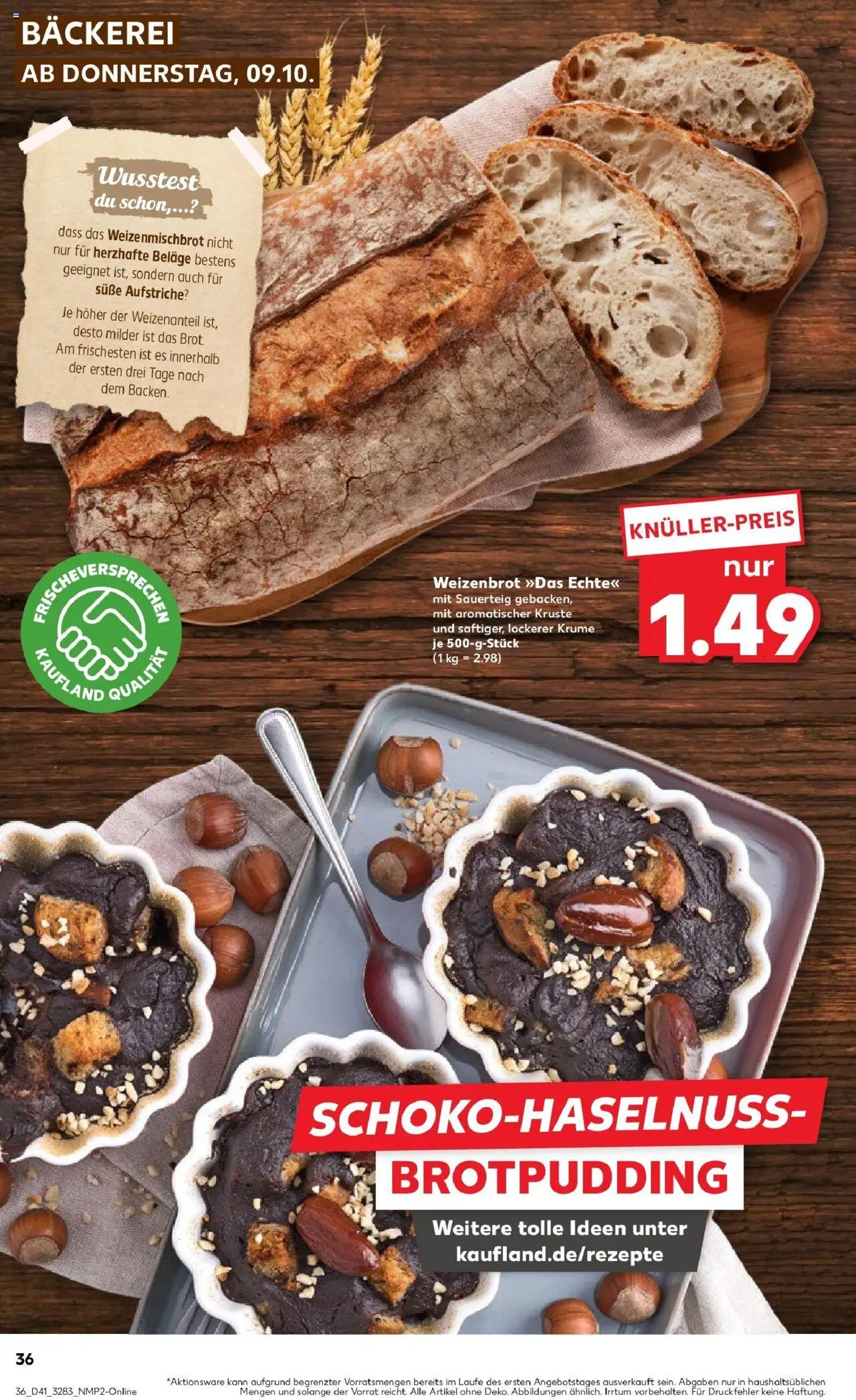 Kaufland prospekt Oranienburg	 – gültig ab 13.10.2025 | Seite: 36 | Produkte: Bäckerei Kaufland prospekt Oranienburg	 – gültig ab 13.10.2025 | Seite: 36 | Produkte: Bäckerei