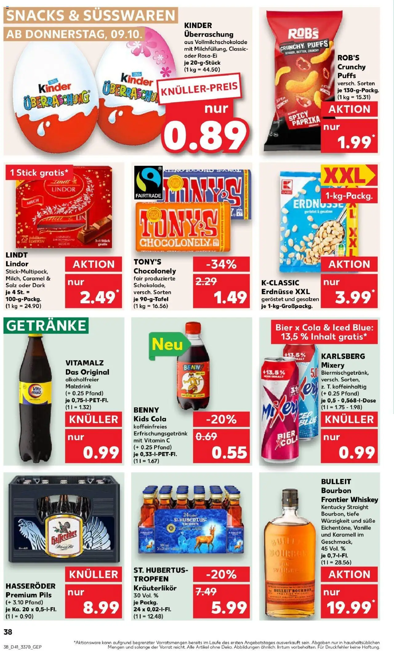 Kaufland prospekt Oranienburg	 – gültig ab 13.10.2025 | Seite: 38 | Produkte: Cola, Bier, Paprika, Lindt Kaufland prospekt Oranienburg	 – gültig ab 13.10.2025 | Seite: 38 | Produkte: Cola, Bier, Paprika, Lindt