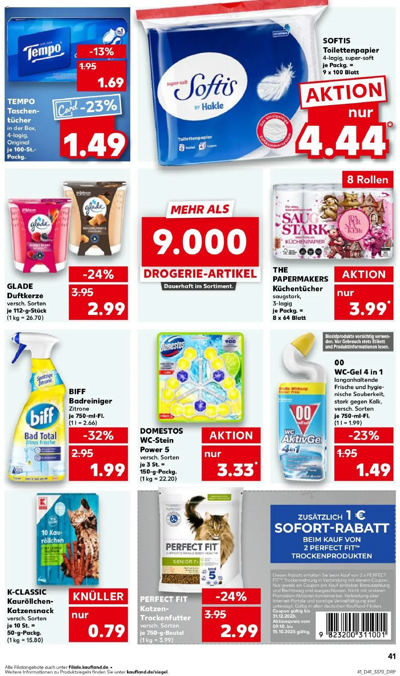Kaufland prospekt Oranienburg	 – gültig ab 13.10.2025 | Seite: 41 | Produkte: Bad, Tempo, Zitrone, Toilettenpapier Kaufland prospekt Oranienburg	 – gültig ab 13.10.2025 | Seite: 41 | Produkte: Bad, Tempo, Zitrone, Toilettenpapier