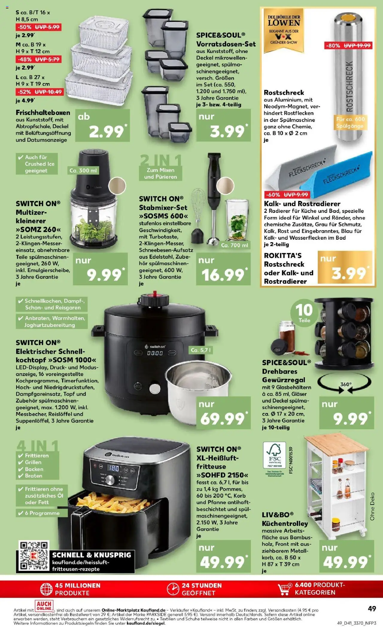 Kaufland prospekt Oranienburg	 – gültig ab 13.10.2025 | Seite: 49 | Produkte: Öl, Bad, Korb, Fritteuse Kaufland prospekt Oranienburg	 – gültig ab 13.10.2025 | Seite: 49 | Produkte: Öl, Bad, Korb, Fritteuse