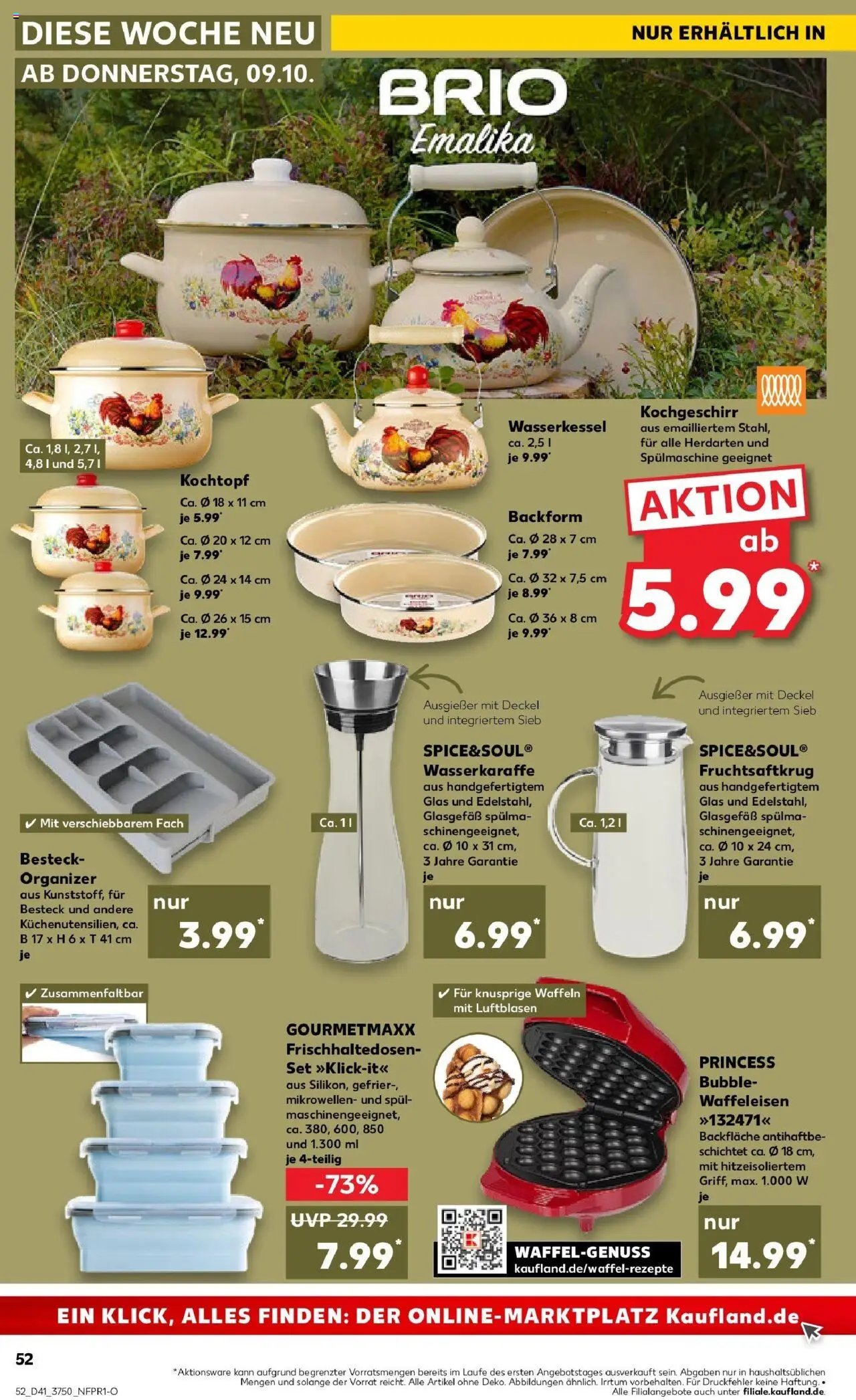 Kaufland prospekt Oranienburg	 – gültig ab 13.10.2025 | Seite: 52 | Produkte: Waffeln, Waffeleisen Kaufland prospekt Oranienburg	 – gültig ab 13.10.2025 | Seite: 52 | Produkte: Waffeln, Waffeleisen