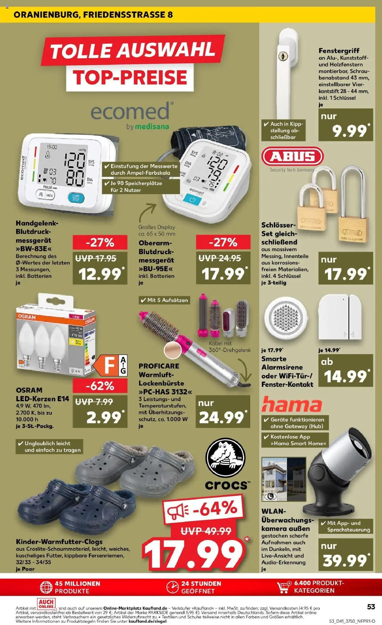 Kaufland prospekt Oranienburg	 – gültig ab 13.10.2025 | Seite: 53 | Produkte: Kamera, Kabel, Batterien, Monitor Kaufland prospekt Oranienburg	 – gültig ab 13.10.2025 | Seite: 53 | Produkte: Kamera, Kabel, Batterien, Monitor