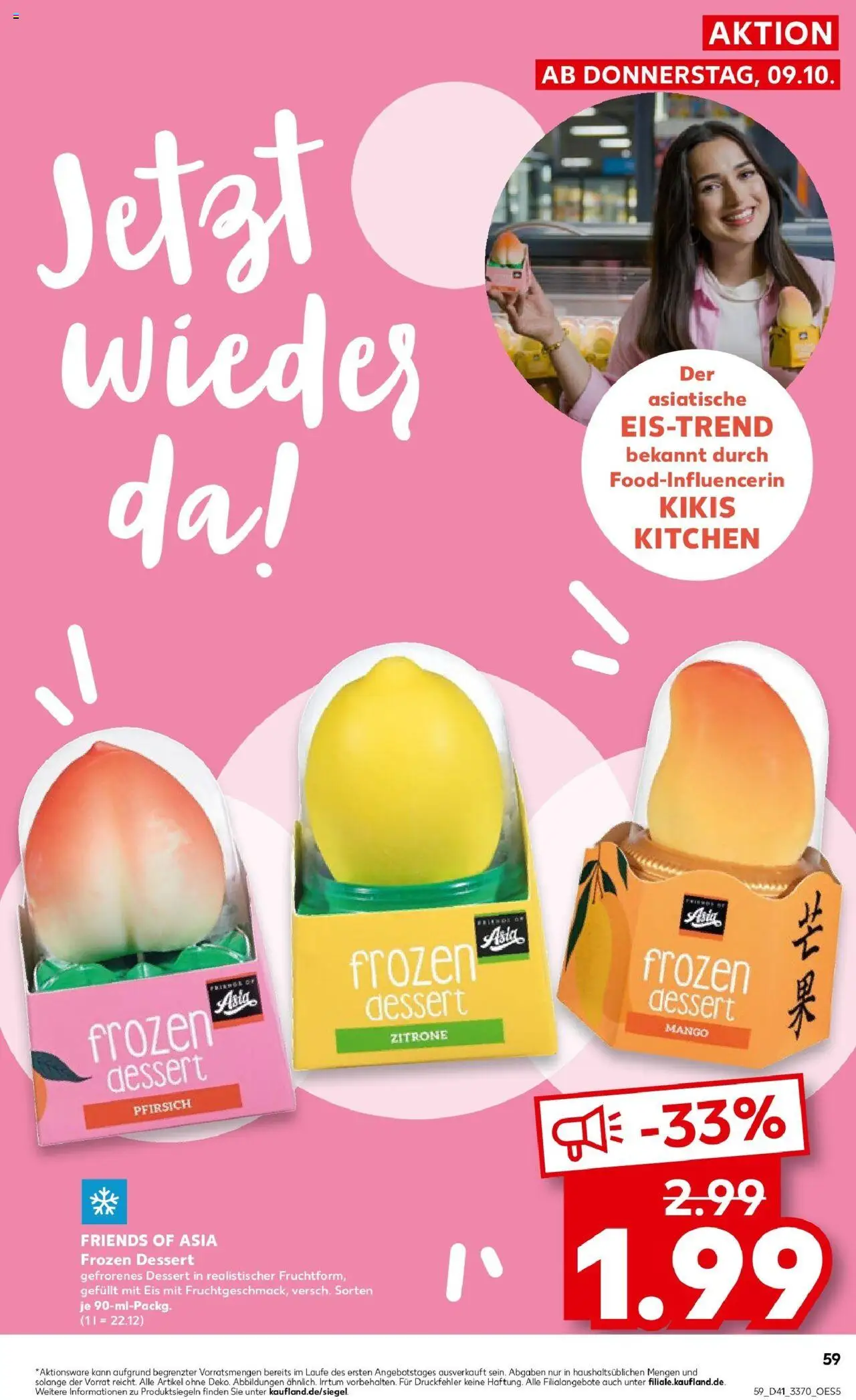 Kaufland prospekt Oranienburg	 – gültig ab 13.10.2025 | Seite: 59 | Produkte: Zitrone, Mango, Pfirsich, Eis Kaufland prospekt Oranienburg	 – gültig ab 13.10.2025 | Seite: 59 | Produkte: Zitrone, Mango, Pfirsich, Eis