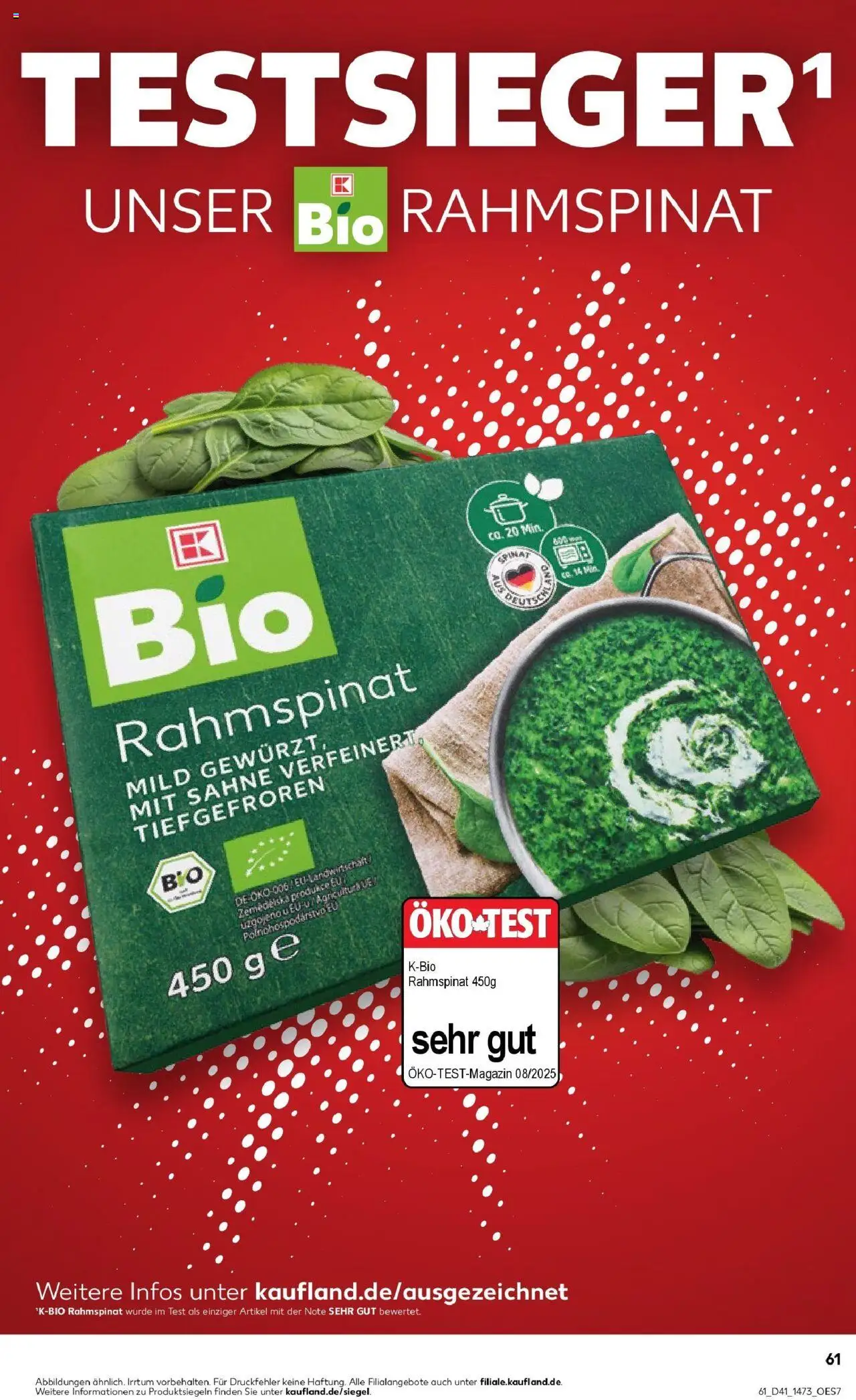 Kaufland prospekt Oranienburg	 – gültig ab 13.10.2025 | Seite: 61 | Produkte: Sahne Kaufland prospekt Oranienburg	 – gültig ab 13.10.2025 | Seite: 61 | Produkte: Sahne