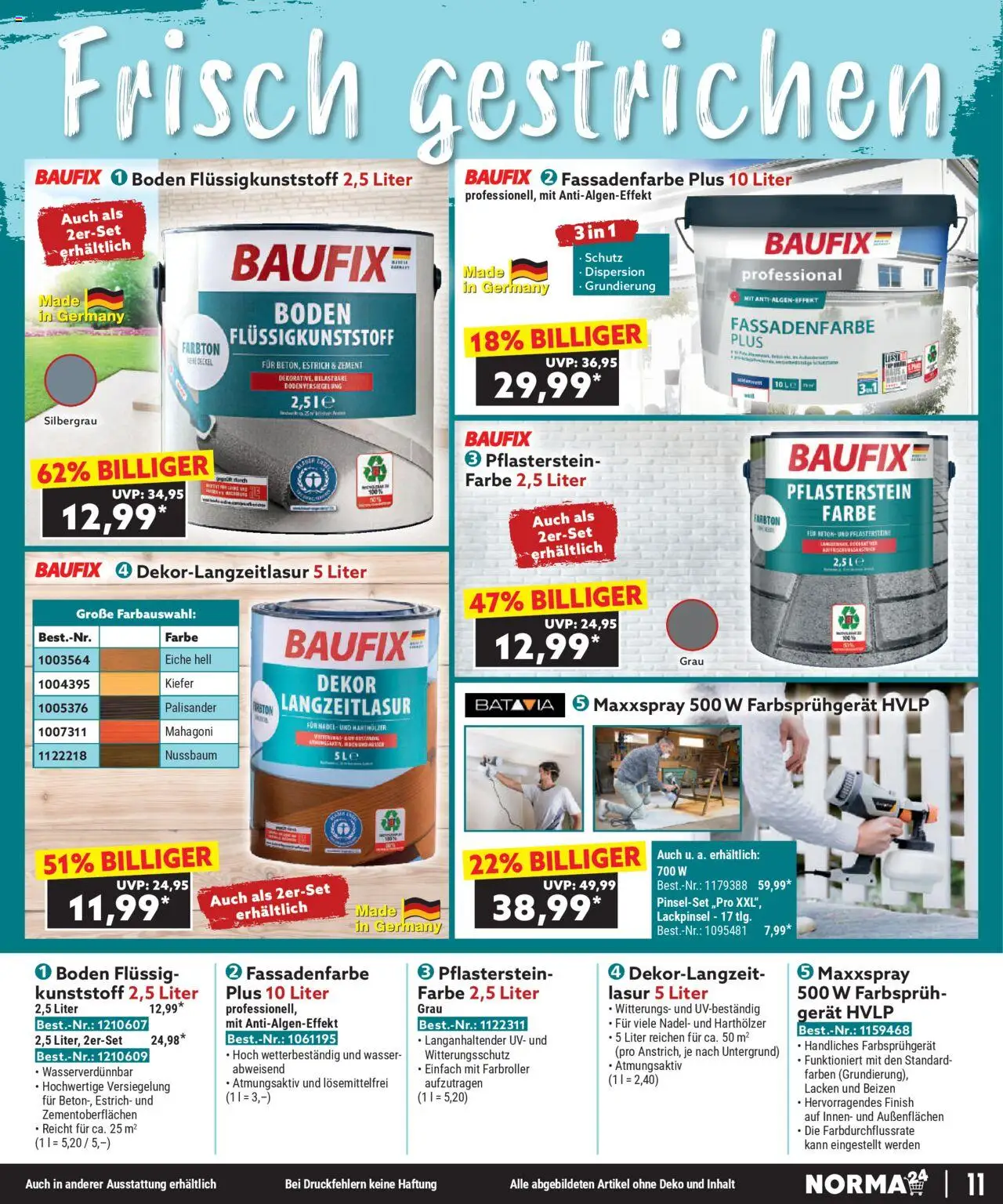 Norma Bestellmagazin Oktober 2025 – gültig ab 01.10.2025 | Seite: 11 | Produkte: Finish, Wasser Norma Bestellmagazin Oktober 2025 – gültig ab 01.10.2025 | Seite: 11 | Produkte: Finish, Wasser