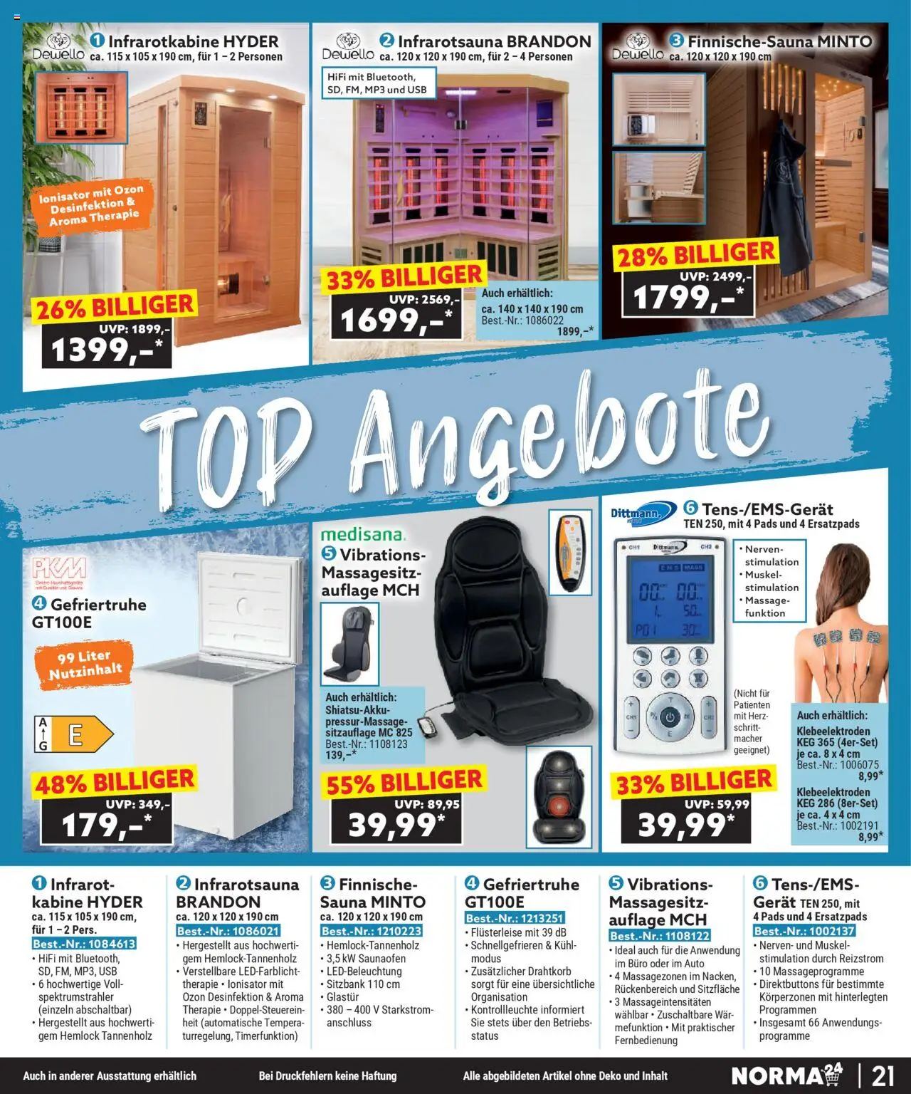 Norma Bestellmagazin Oktober 2025 – gültig ab 01.10.2025 | Seite: 21 | Produkte: Hifi, Top, USB, Gefriertruhe Norma Bestellmagazin Oktober 2025 – gültig ab 01.10.2025 | Seite: 21 | Produkte: Hifi, Top, USB, Gefriertruhe
