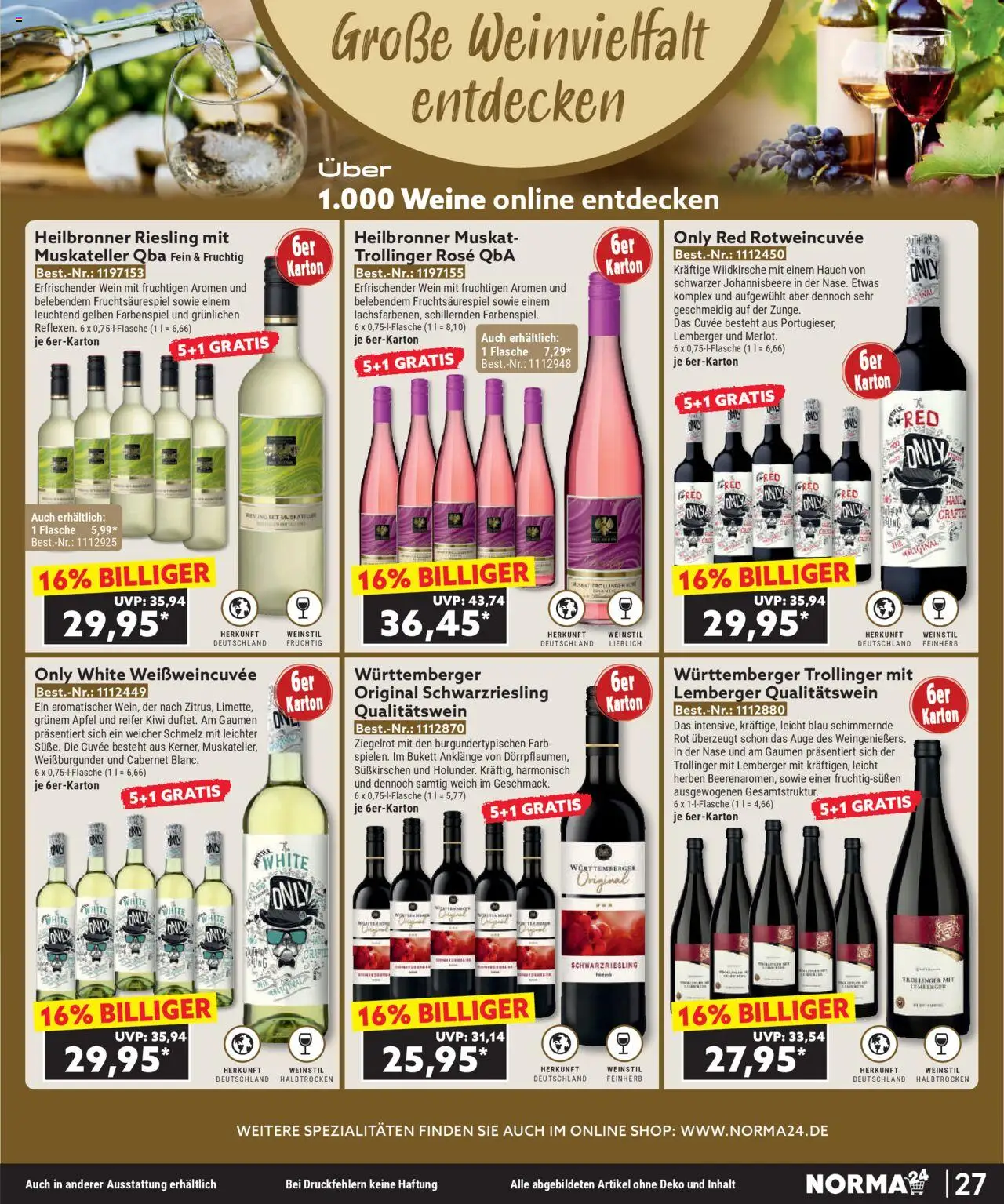 Norma Bestellmagazin Oktober 2025 – gültig ab 01.10.2025 | Seite: 27 | Produkte: Äpfel, Wein, Kiwi Norma Bestellmagazin Oktober 2025 – gültig ab 01.10.2025 | Seite: 27 | Produkte: Äpfel, Wein, Kiwi