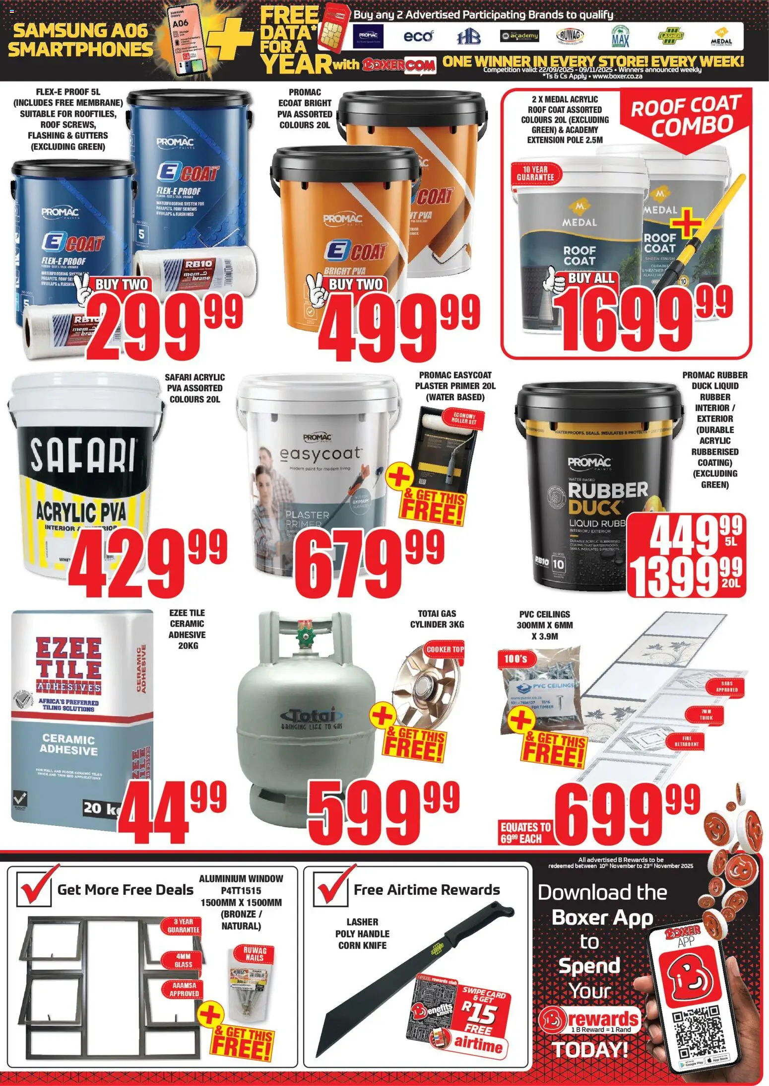 New Boxer catalogue – valid from 23.10.2025 | Page: 3 | Products: Primer, Paint, Plaster, Water New Boxer catalogue – valid from 23.10.2025 | Page: 3 | Products: Primer, Paint, Plaster, Water
