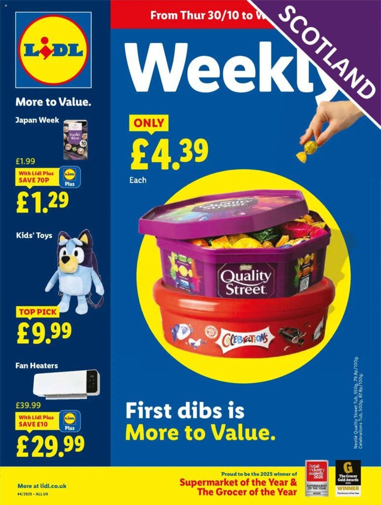 Lidl offers this week Thursday Scotland (30/10/2025 – 05/11/2025) – Offers Online