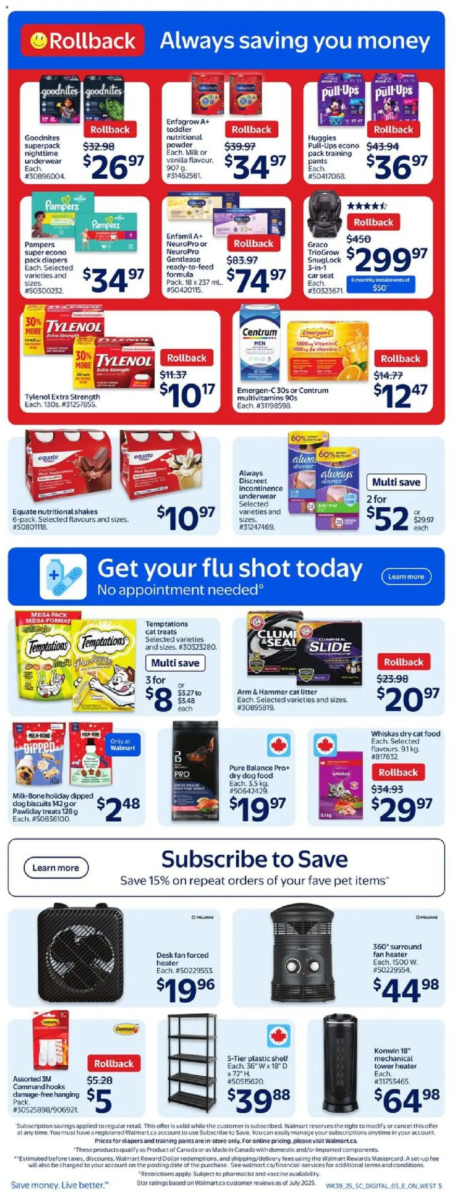 Walmart flyer valid from 23.10.2025 | Page: 6 | Products: Fan, Powder, Shelf, Underwear Walmart flyer valid from 23.10.2025 | Page: 6 | Products: Fan, Powder, Shelf, Underwear
