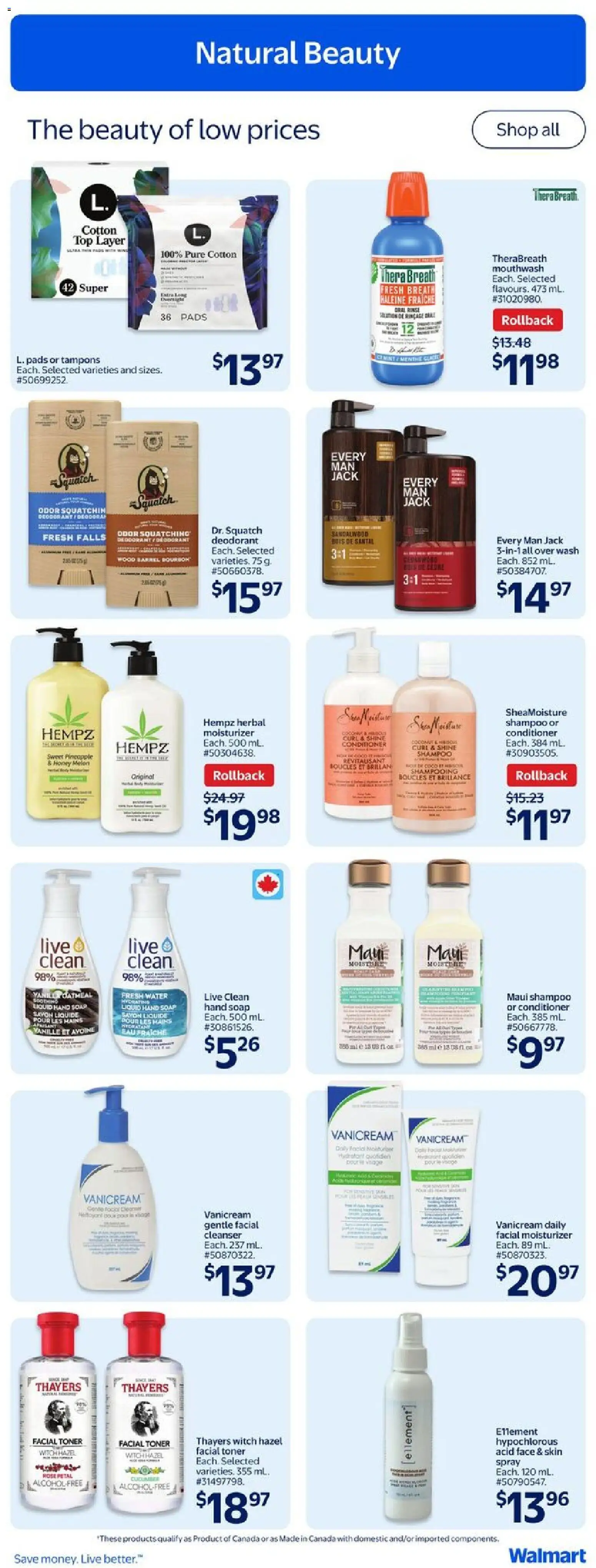 Walmart flyer valid from 23.10.2025 | Page: 15 | Products: Pineapple, Toner, Soap, Deodorant Walmart flyer valid from 23.10.2025 | Page: 15 | Products: Pineapple, Toner, Soap, Deodorant