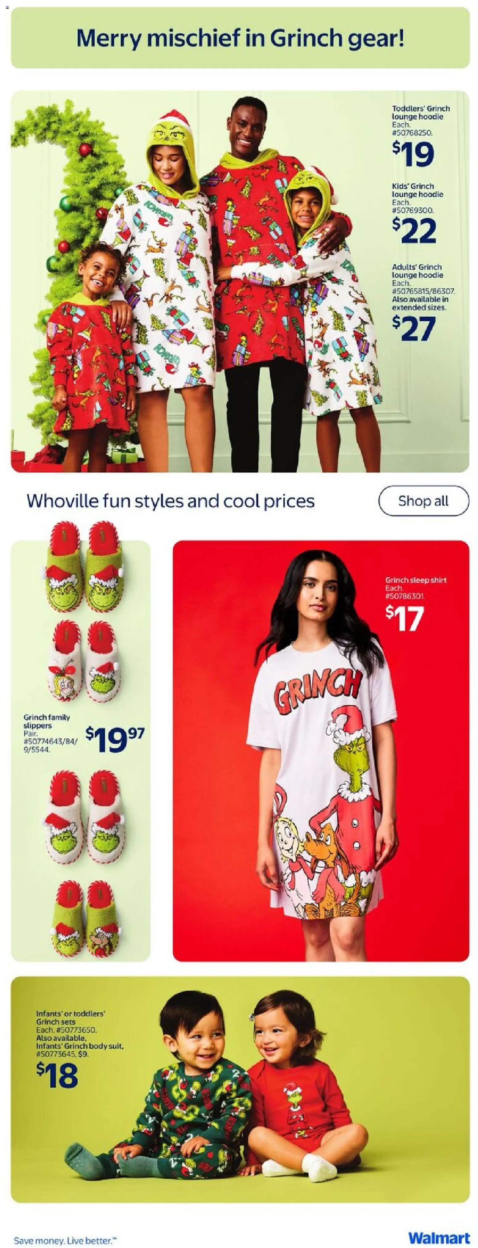 Walmart flyer valid from 23.10.2025 | Page: 17 | Products: Slippers, Shirt, Hoodie Walmart flyer valid from 23.10.2025 | Page: 17 | Products: Slippers, Shirt, Hoodie