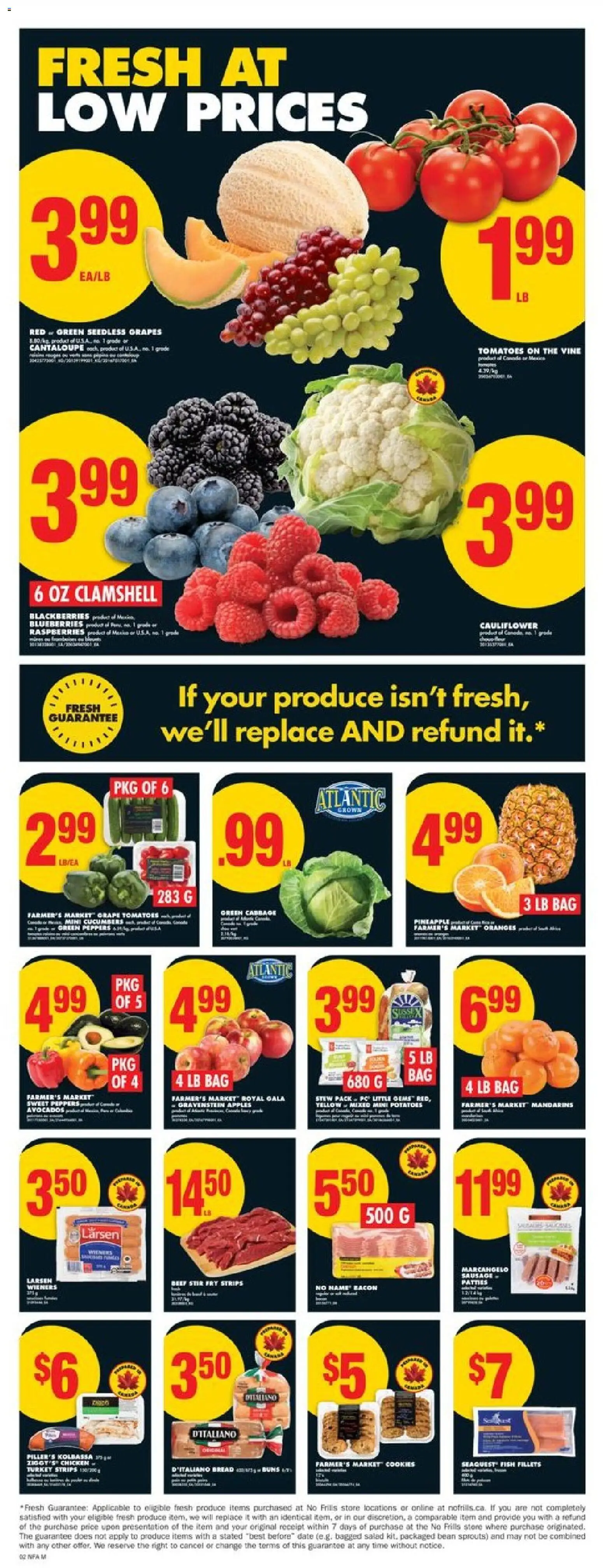 No Frills flyer valid from 23.10.2025 | Page: 3 | Products: Fish, Beef, Cookies, Salad No Frills flyer valid from 23.10.2025 | Page: 3 | Products: Fish, Beef, Cookies, Salad
