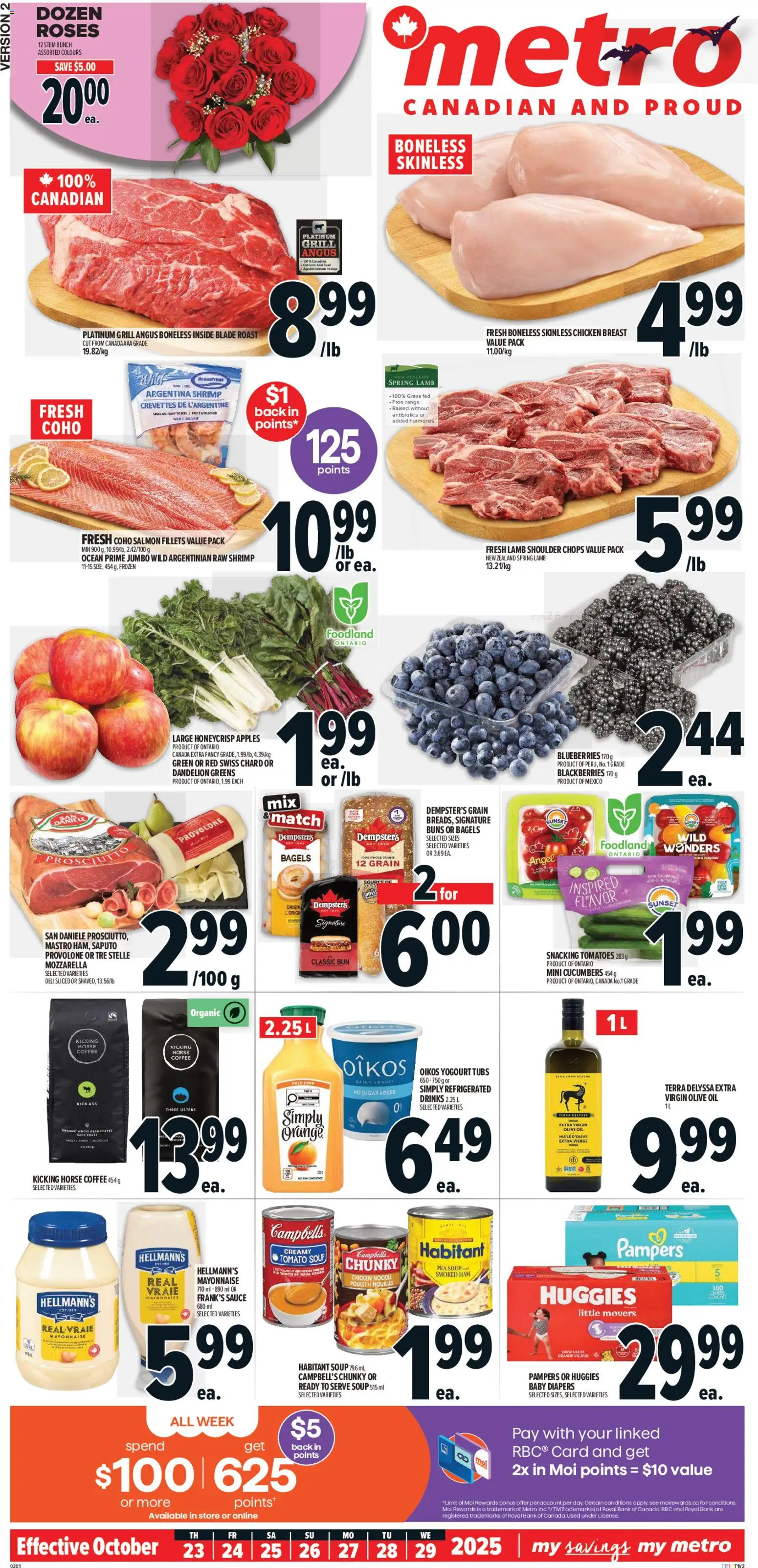 Metro flyer valid from 23.10.2025 | Page: 2 | Products: Yogurt, Ham, Chicken, Apples Metro flyer valid from 23.10.2025 | Page: 2 | Products: Yogurt, Ham, Chicken, Apples