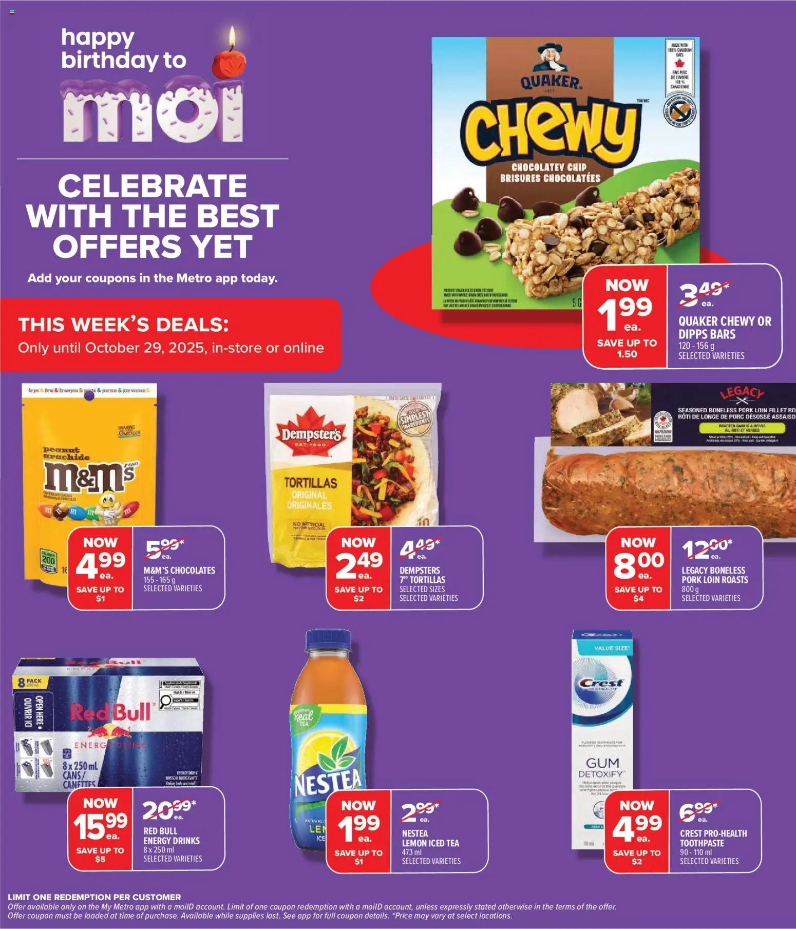 Metro flyer valid from 23.10.2025 | Page: 5 | Products: Tea, Toothpaste, Pork Metro flyer valid from 23.10.2025 | Page: 5 | Products: Tea, Toothpaste, Pork