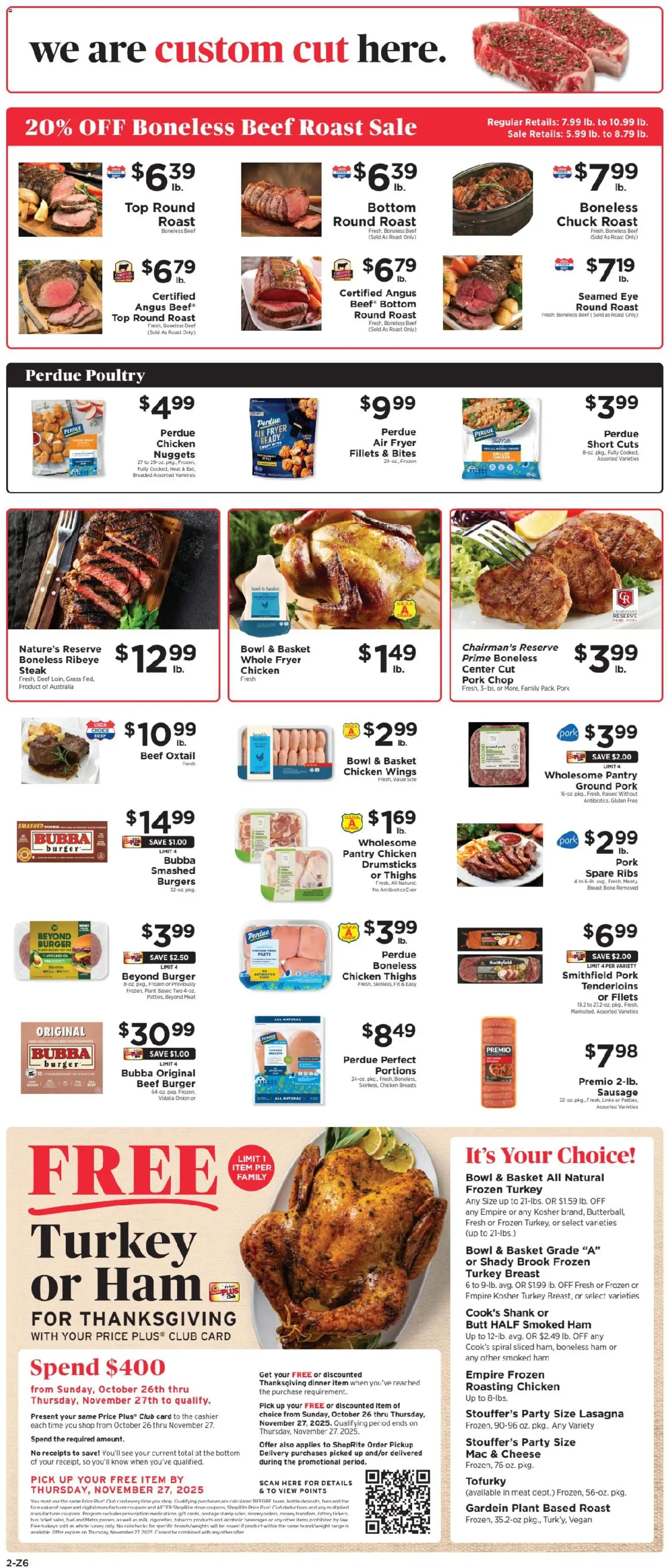 ShopRite Weekly Ad 2 - valid from 26.10.2025 | Page: 3 | Products: Fryer, Oil, Ham, Pork ShopRite Weekly Ad 2 - valid from 26.10.2025 | Page: 3 | Products: Fryer, Oil, Ham, Pork