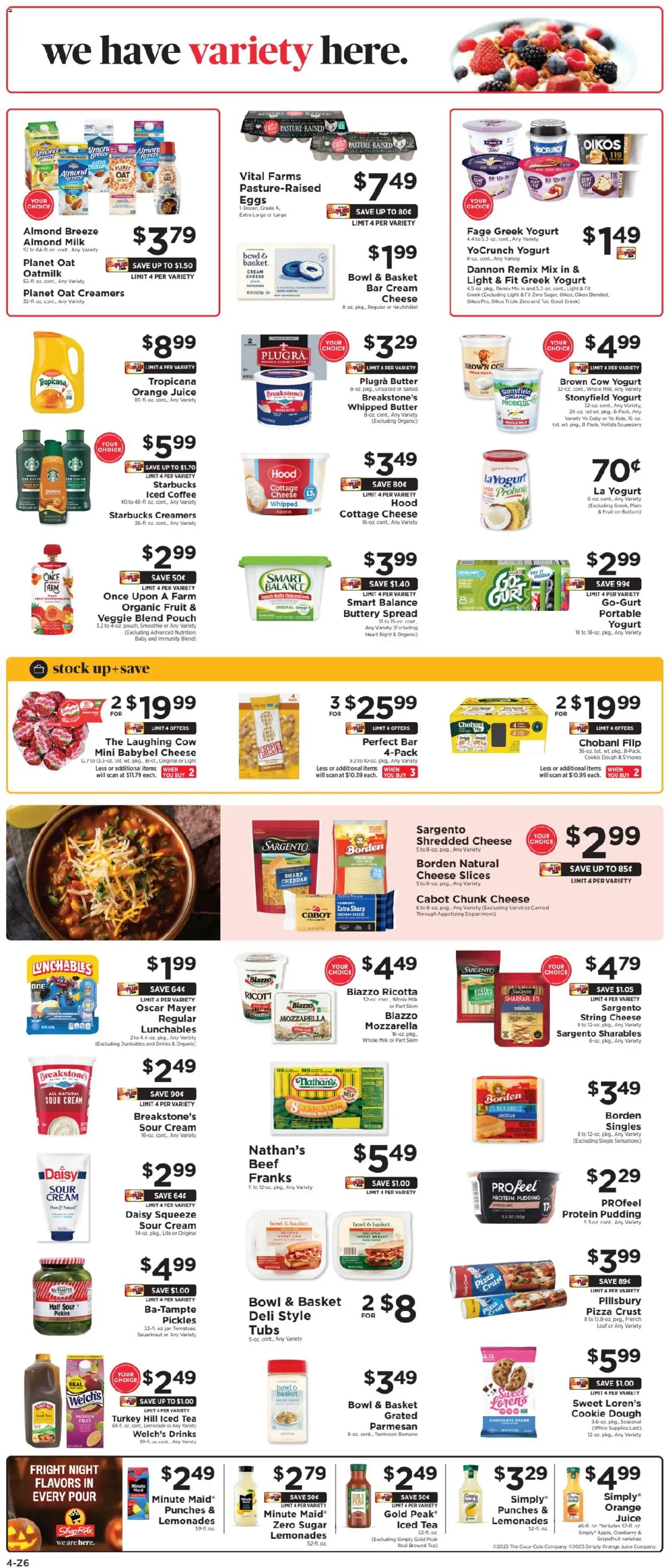 ShopRite Weekly Ad 2 - valid from 26.10.2025 | Page: 6 | Products: Milk, Eggs, Chocolate, Tea ShopRite Weekly Ad 2 - valid from 26.10.2025 | Page: 6 | Products: Milk, Eggs, Chocolate, Tea