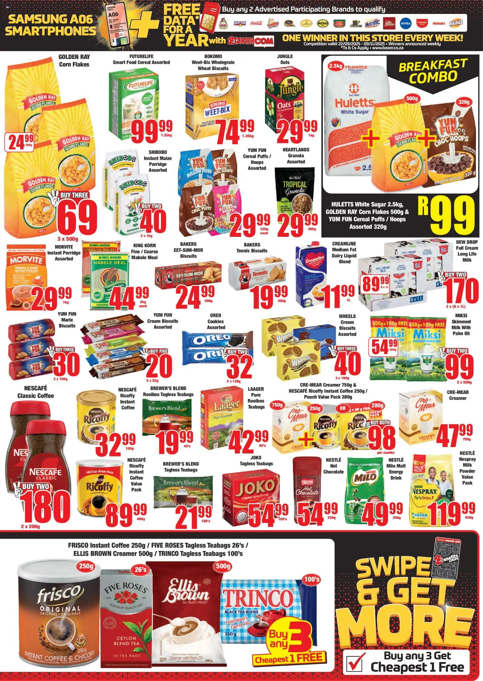 New Boxer catalogue – valid from 23.10.2025 | Page: 5 | Products: Milk, Biscuits, Chocolate, Tea New Boxer catalogue – valid from 23.10.2025 | Page: 5 | Products: Milk, Biscuits, Chocolate, Tea