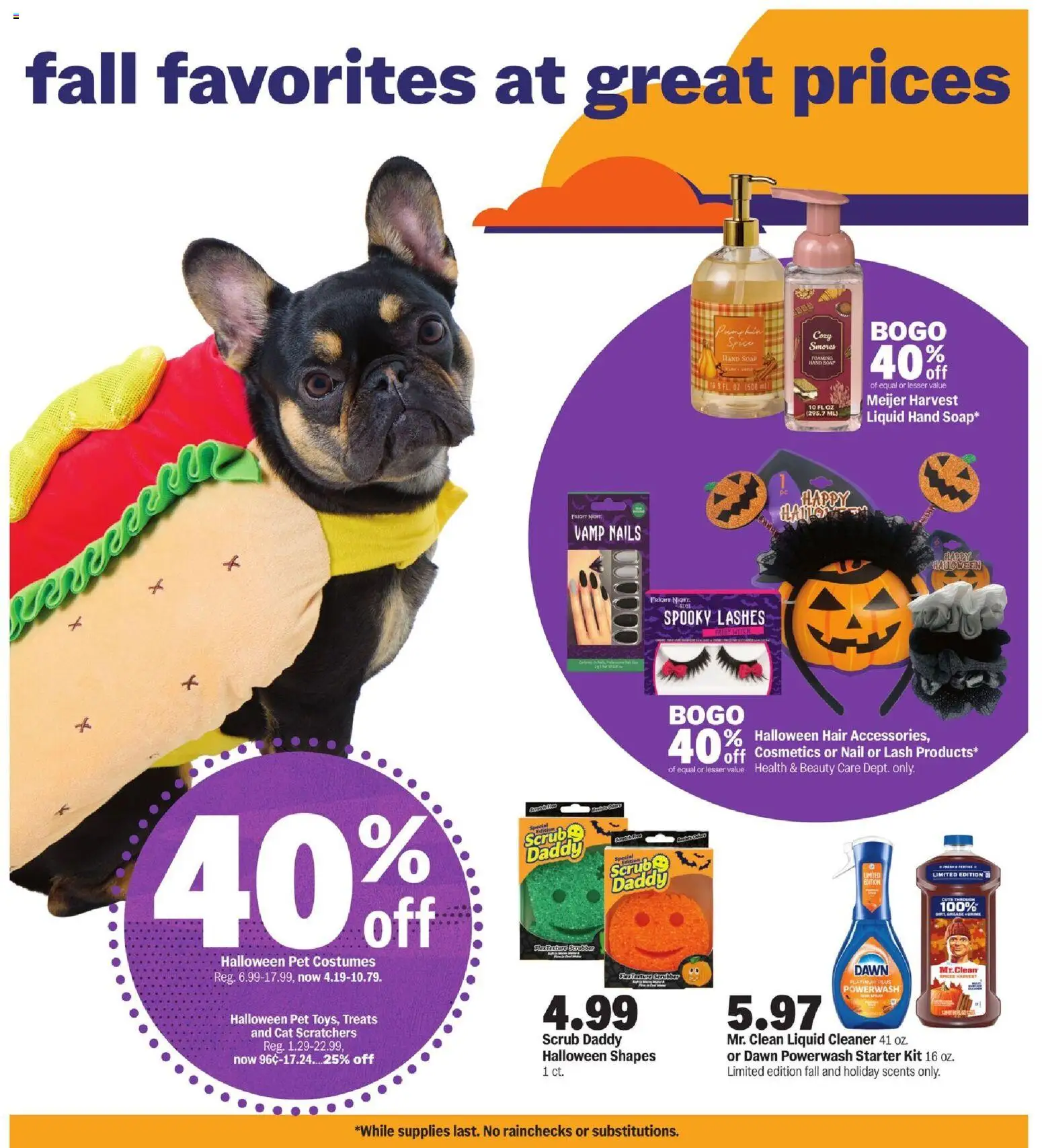 Meijer Halloween treats - valid from 22.10.2025 | Page: 4 | Products: Nail, Soap, Starter, Pumpkin Meijer Halloween treats - valid from 22.10.2025 | Page: 4 | Products: Nail, Soap, Starter, Pumpkin
