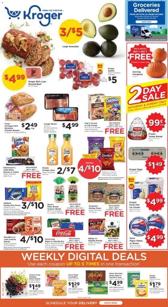 Kroger Weekly Ad (10/22 – 10/28 2025) – Flyer