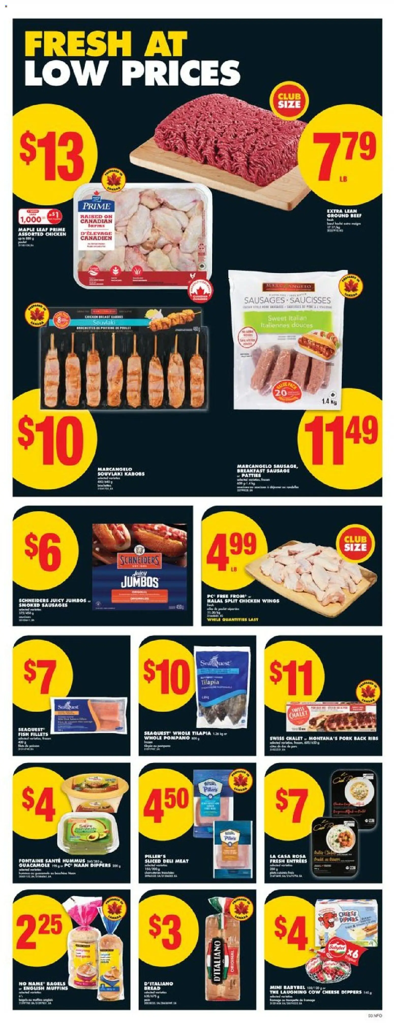No Frills flyer valid from 23.10.2025 | Page: 4 | Products: Fish, Beef, Bread, Pork No Frills flyer valid from 23.10.2025 | Page: 4 | Products: Fish, Beef, Bread, Pork