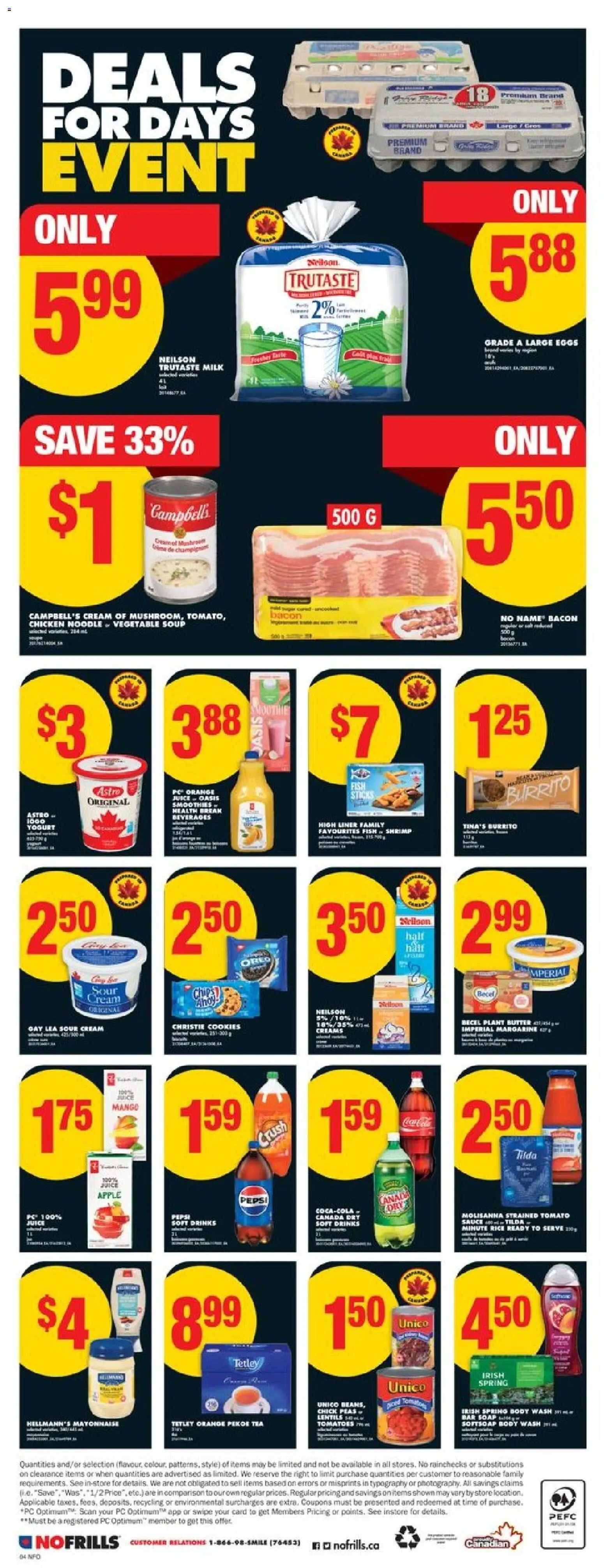 No Frills flyer valid from 23.10.2025 | Page: 5 | Products: Cream, Soap, Eggs, Tomatoes No Frills flyer valid from 23.10.2025 | Page: 5 | Products: Cream, Soap, Eggs, Tomatoes