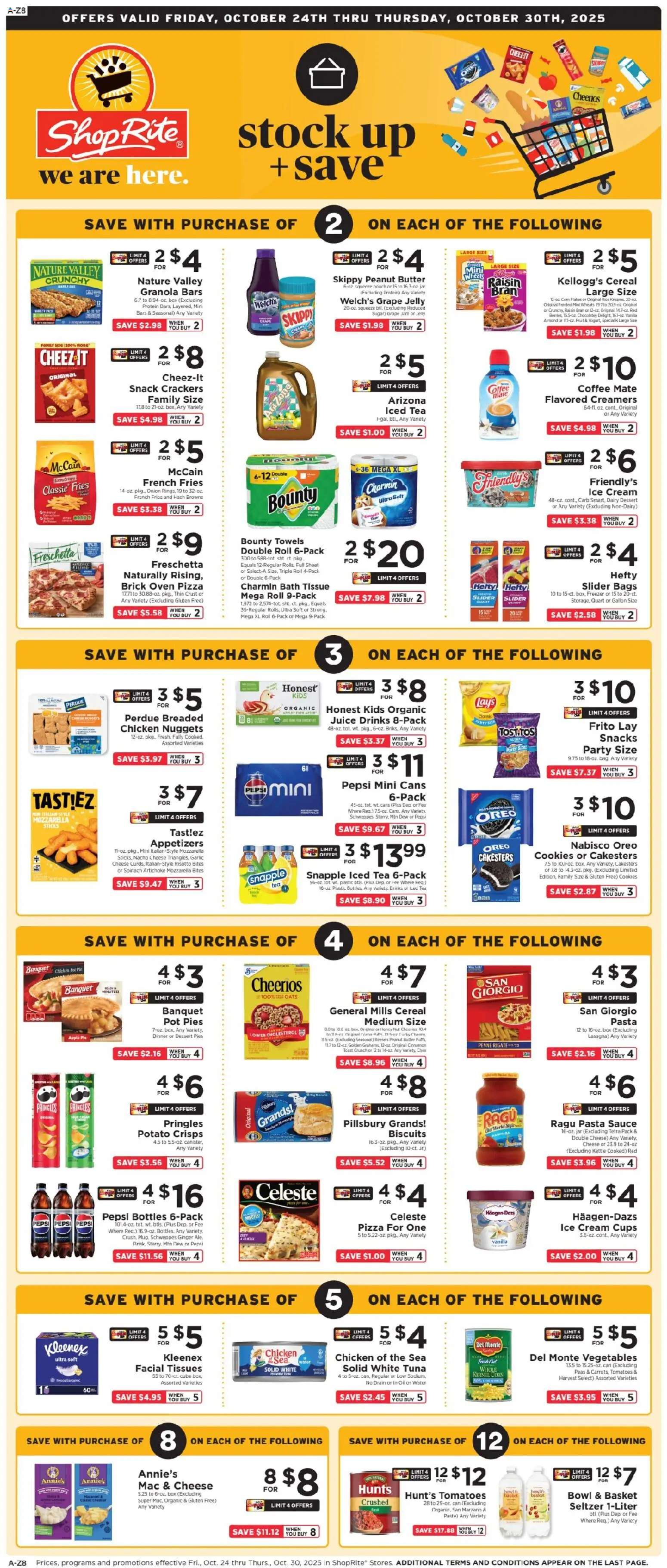 ShopRite Weekly Ad - valid from 24.10.2025 | Page: 1 | Products: Corn, Butter, Cheese, Tea ShopRite Weekly Ad - valid from 24.10.2025 | Page: 1 | Products: Corn, Butter, Cheese, Tea