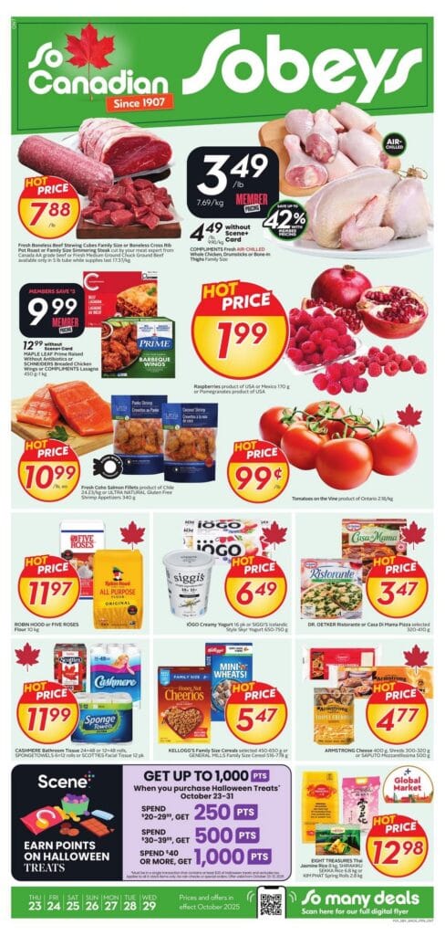 Sobeys Flyer Sale (ON) October 23 – October 29, 2025