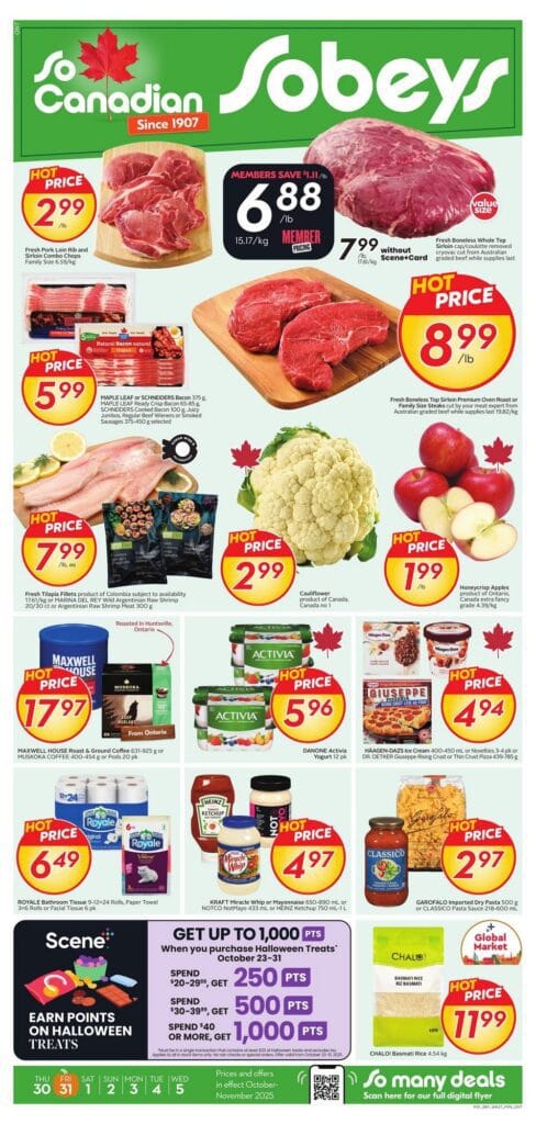 Sobeys Flyer (ON) October 30 – November 5, 2025
