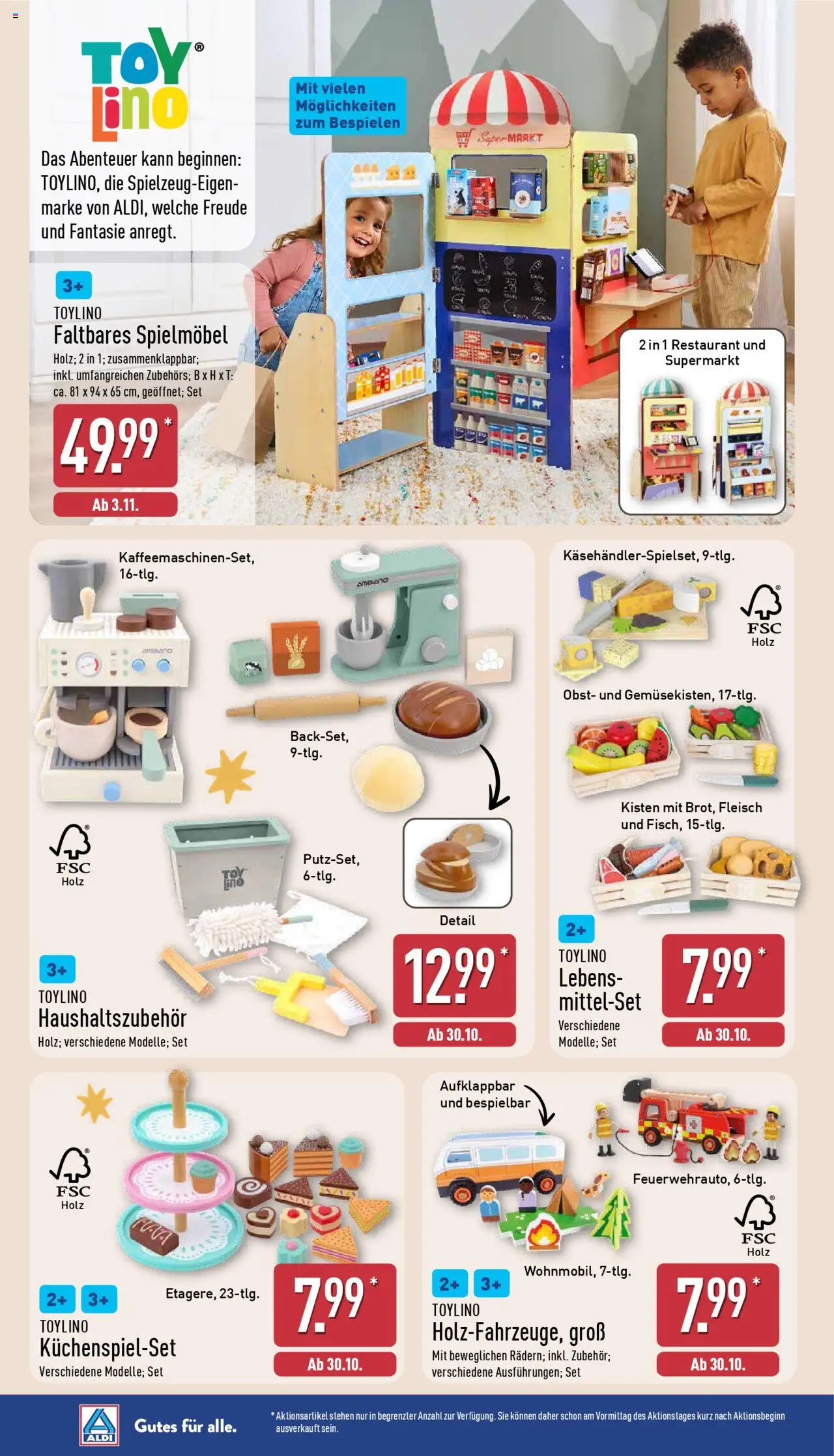 Aldi Spielzeug – gültig ab 30.10.2025 | Seite: 2 | Produkte: Obst, Fleisch