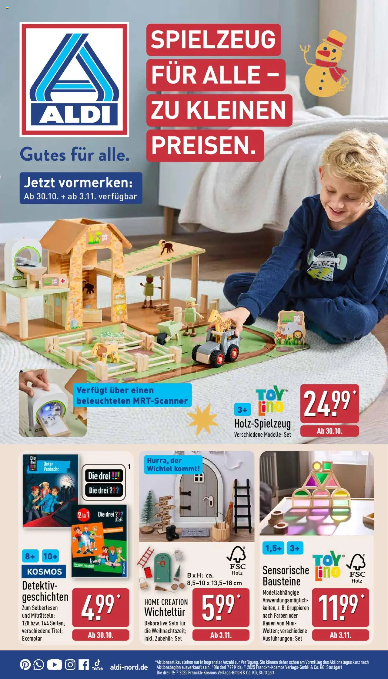 Aldi Spielzeug – gültig ab 30.10.2025 | Seite: 1 | Produkte: Home creation