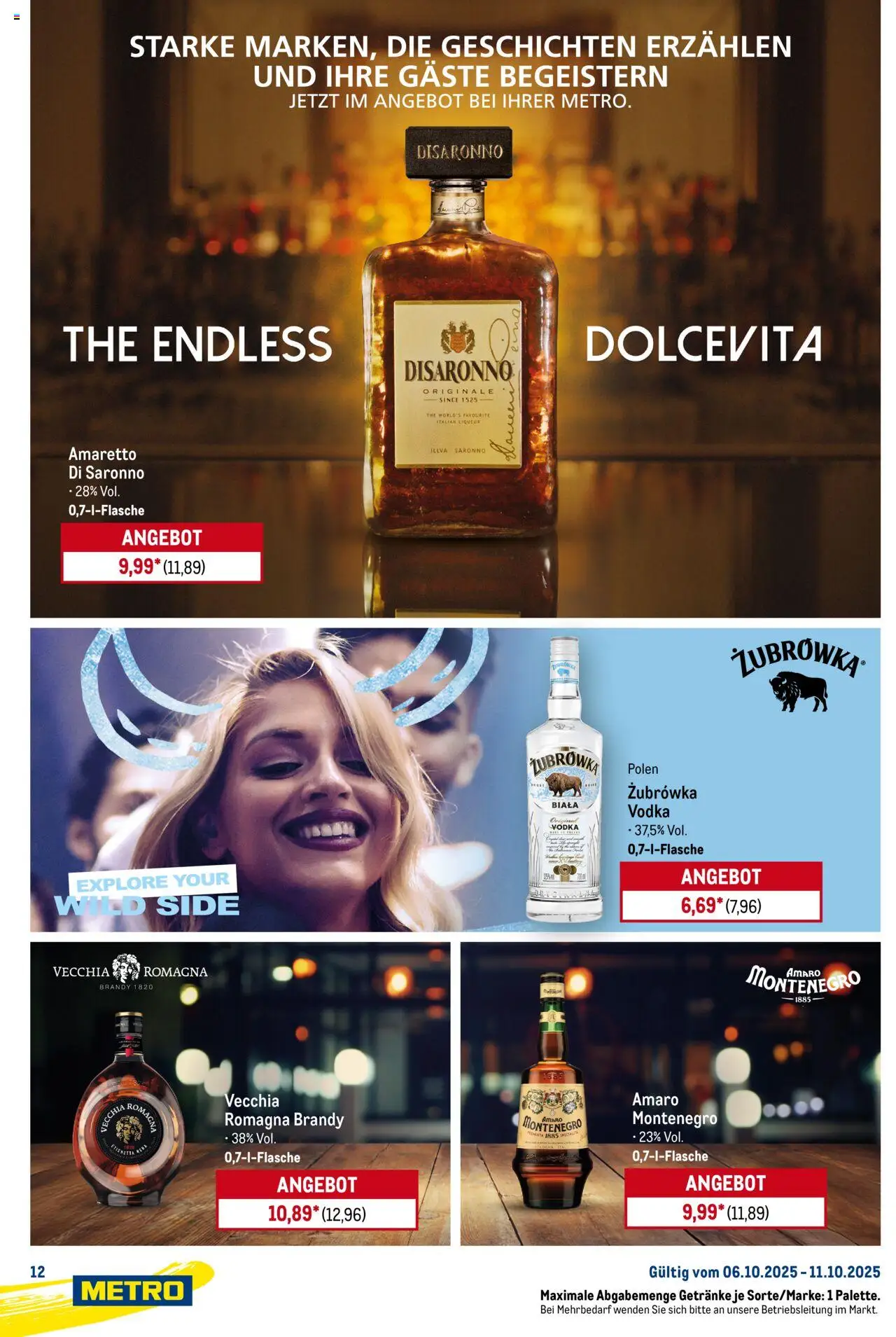 Metro Starke Marken – gültig ab 06.10.2025 | Seite: 12 | Produkte: Vodka Metro Starke Marken – gültig ab 06.10.2025 | Seite: 12 | Produkte: Vodka