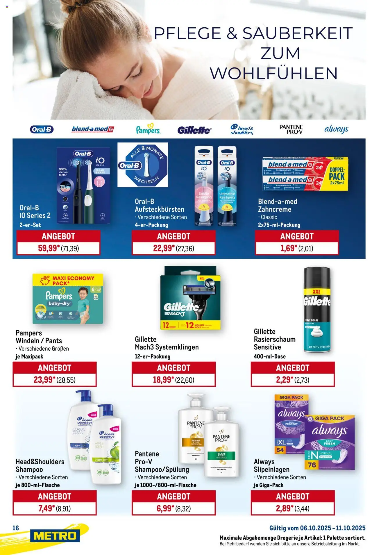 Metro Starke Marken – gültig ab 06.10.2025 | Seite: 16 | Produkte: Pampers, Shampoo, Apple, Rasierschaum Metro Starke Marken – gültig ab 06.10.2025 | Seite: 16 | Produkte: Pampers, Shampoo, Apple, Rasierschaum