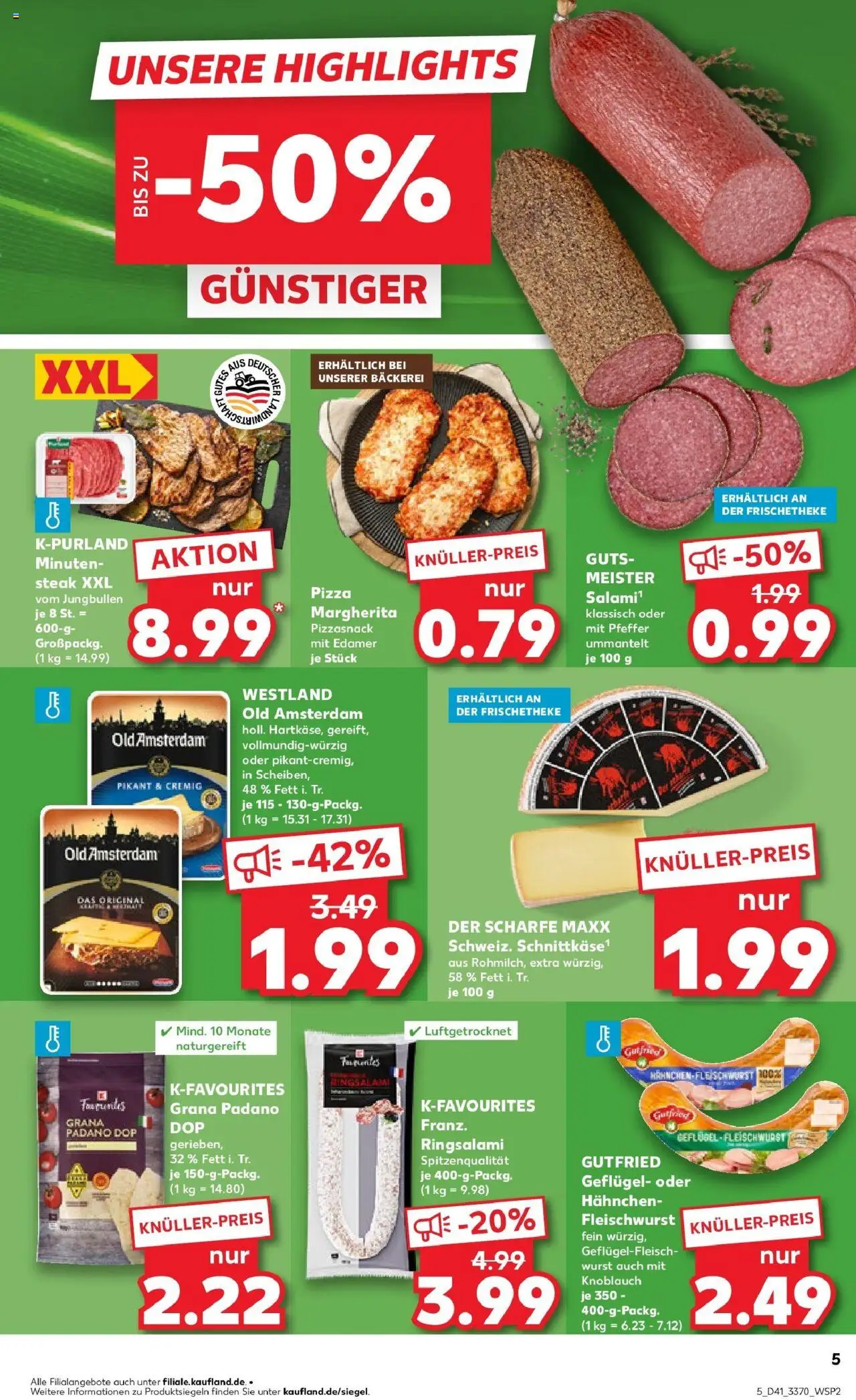 Kaufland prospekt Blankenfelde-Mahlow	 – gültig ab 13.10.2025 | Seite: 5 | Produkte: Bäckerei, Pfeffer, Knoblauch, Steak