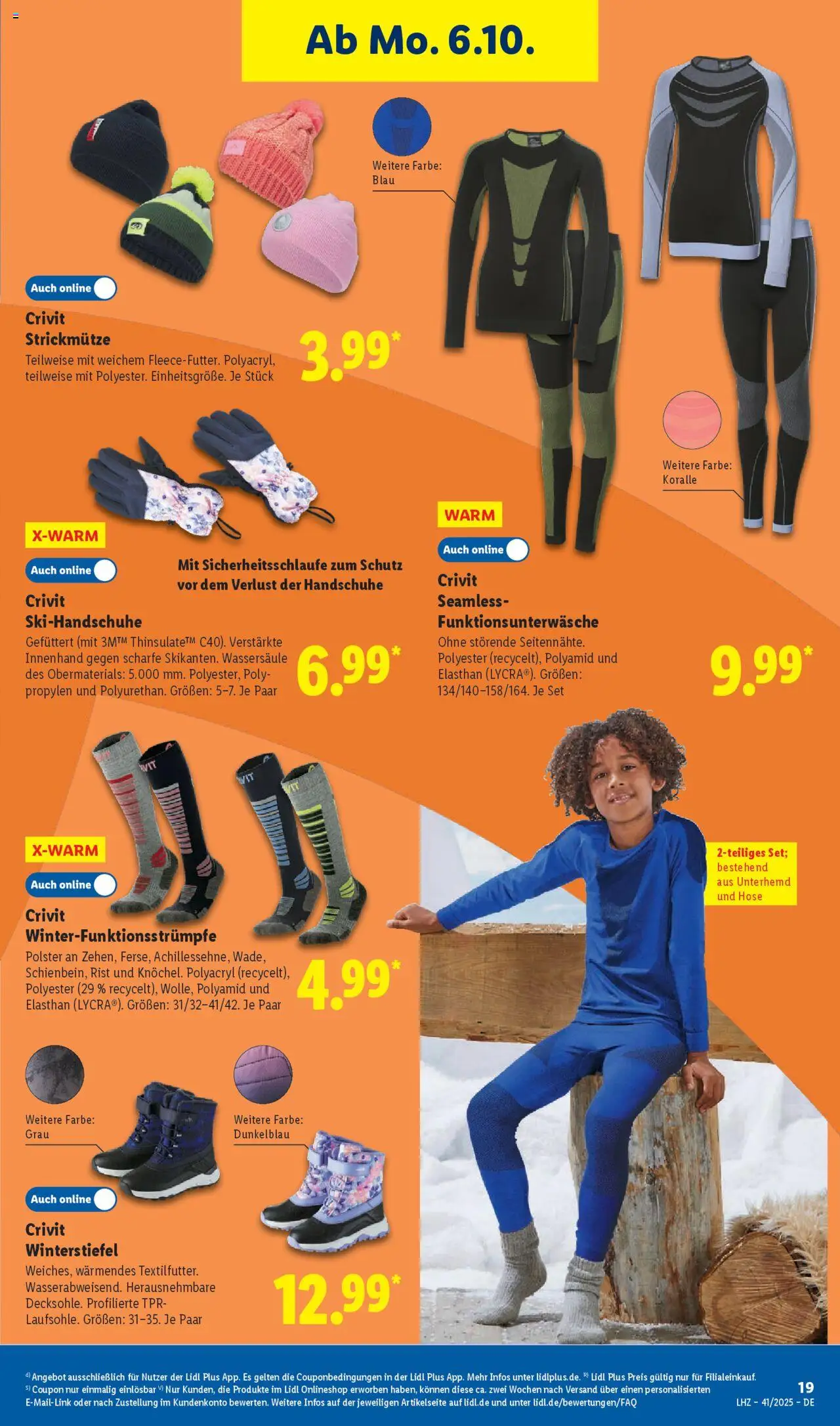 Lidl Prospekt Prenzlau – gültig ab 06.10.2025 | Seite: 33 | Produkte: Unterhemd, Hose, Handschuhe