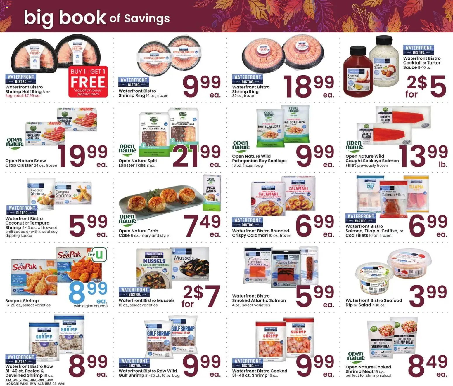 Albertsons Big Book of Savings - valid from 28.10.2025 | Page: 2 | Products: Butter, Seafood, Garlic, Bag Albertsons Big Book of Savings - valid from 28.10.2025 | Page: 2 | Products: Butter, Seafood, Garlic, Bag