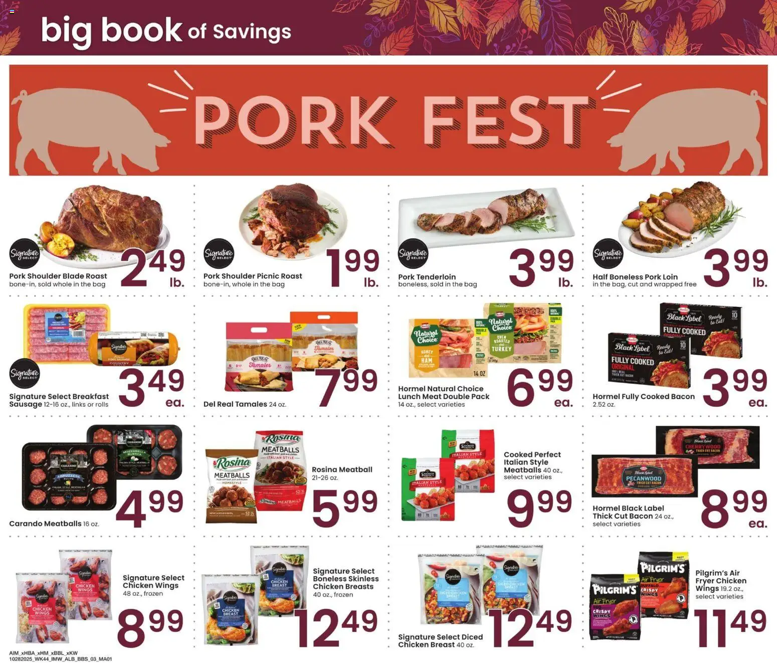 Albertsons Big Book of Savings - valid from 28.10.2025 | Page: 3 | Products: Fryer, Pork, Bag, Oven Albertsons Big Book of Savings - valid from 28.10.2025 | Page: 3 | Products: Fryer, Pork, Bag, Oven