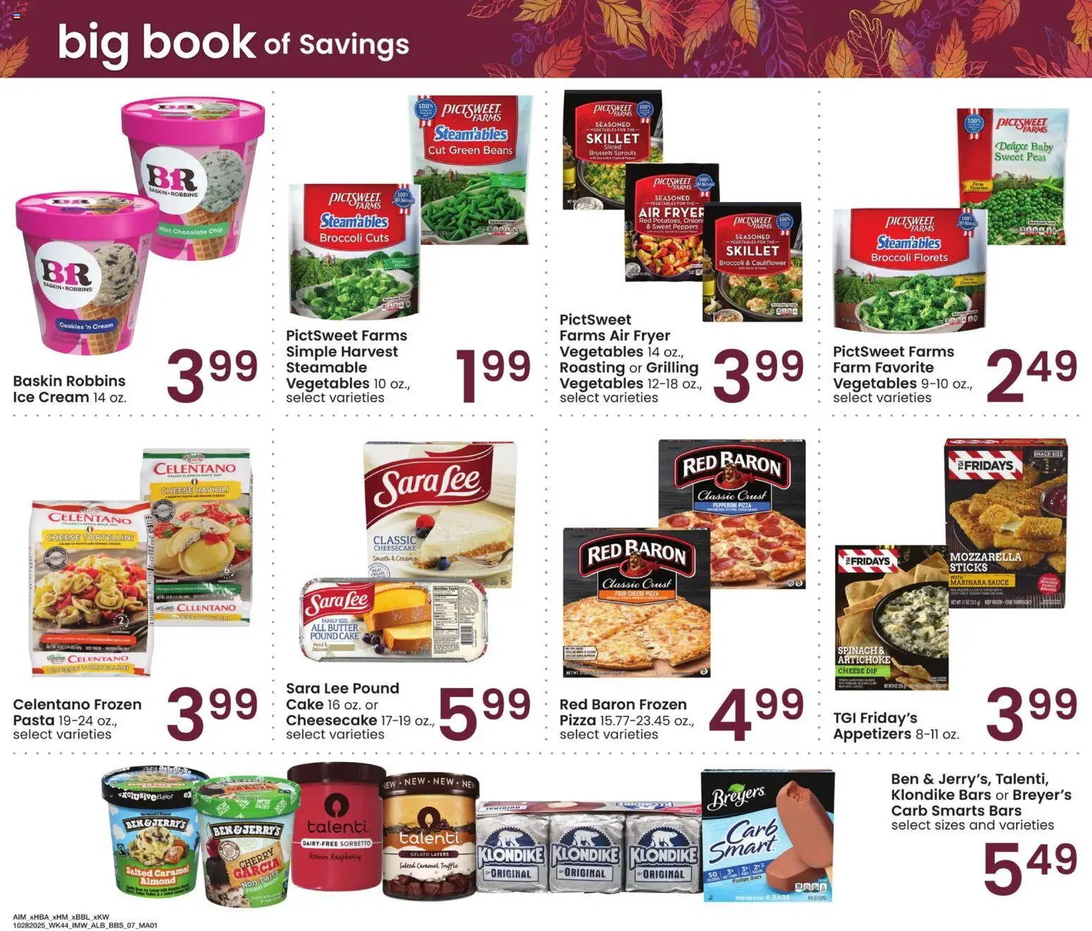 Albertsons Big Book of Savings - valid from 28.10.2025 | Page: 7 | Products: Brussels Sprouts, Spinach, Pizza, Cheesecake Albertsons Big Book of Savings - valid from 28.10.2025 | Page: 7 | Products: Brussels Sprouts, Spinach, Pizza, Cheesecake