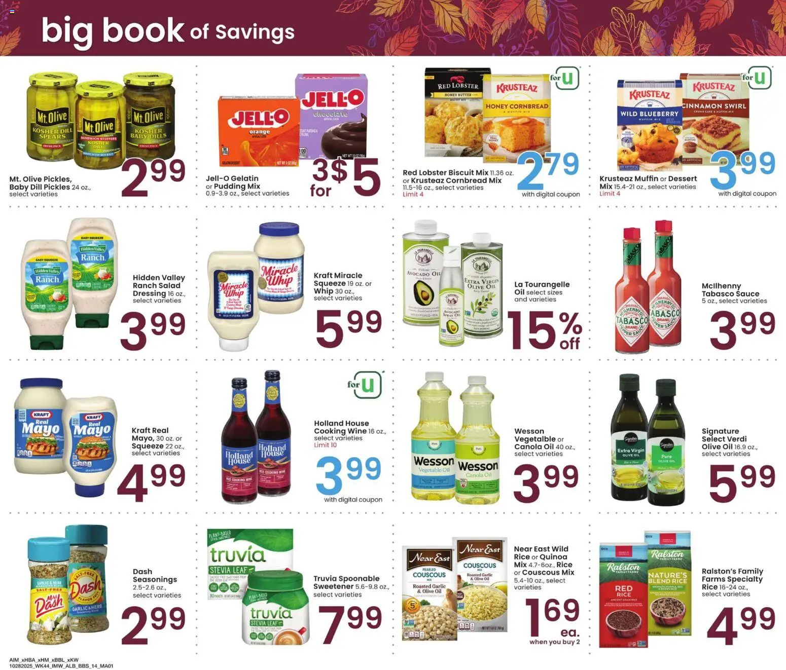 Albertsons Big Book of Savings - valid from 28.10.2025 | Page: 14 | Products: Butter, Rice, Salad, Garlic Albertsons Big Book of Savings - valid from 28.10.2025 | Page: 14 | Products: Butter, Rice, Salad, Garlic