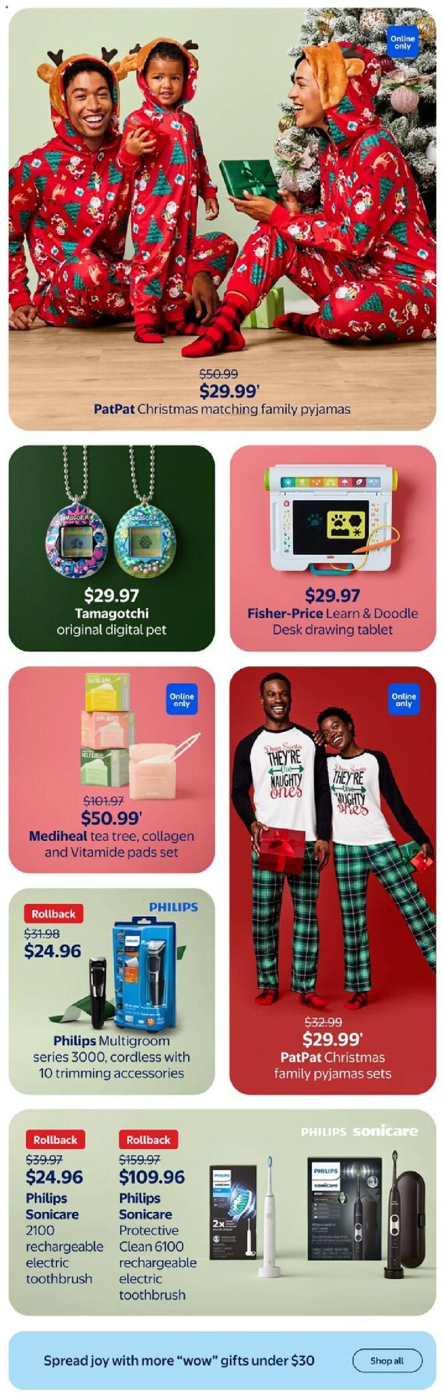 Walmart flyer valid from 30.10.2025 | Page: 8 | Products: Tea, Tablet, Electric toothbrush Walmart flyer valid from 30.10.2025 | Page: 8 | Products: Tea, Tablet, Electric toothbrush