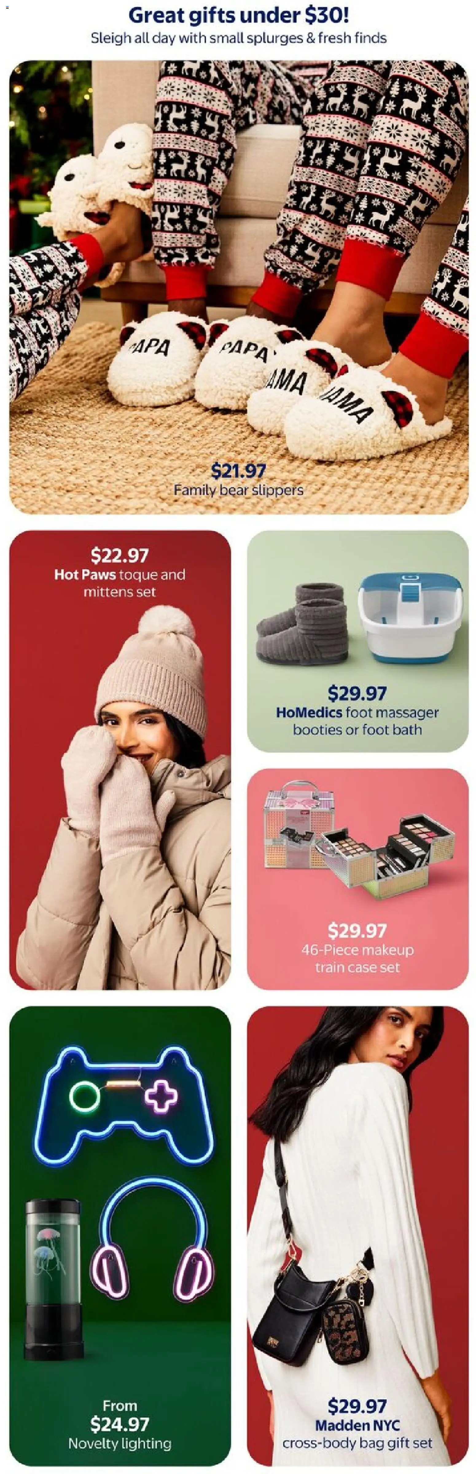 Walmart flyer valid from 30.10.2025 | Page: 7 | Products: Slippers, Case, Bag, Bath Walmart flyer valid from 30.10.2025 | Page: 7 | Products: Slippers, Case, Bag, Bath