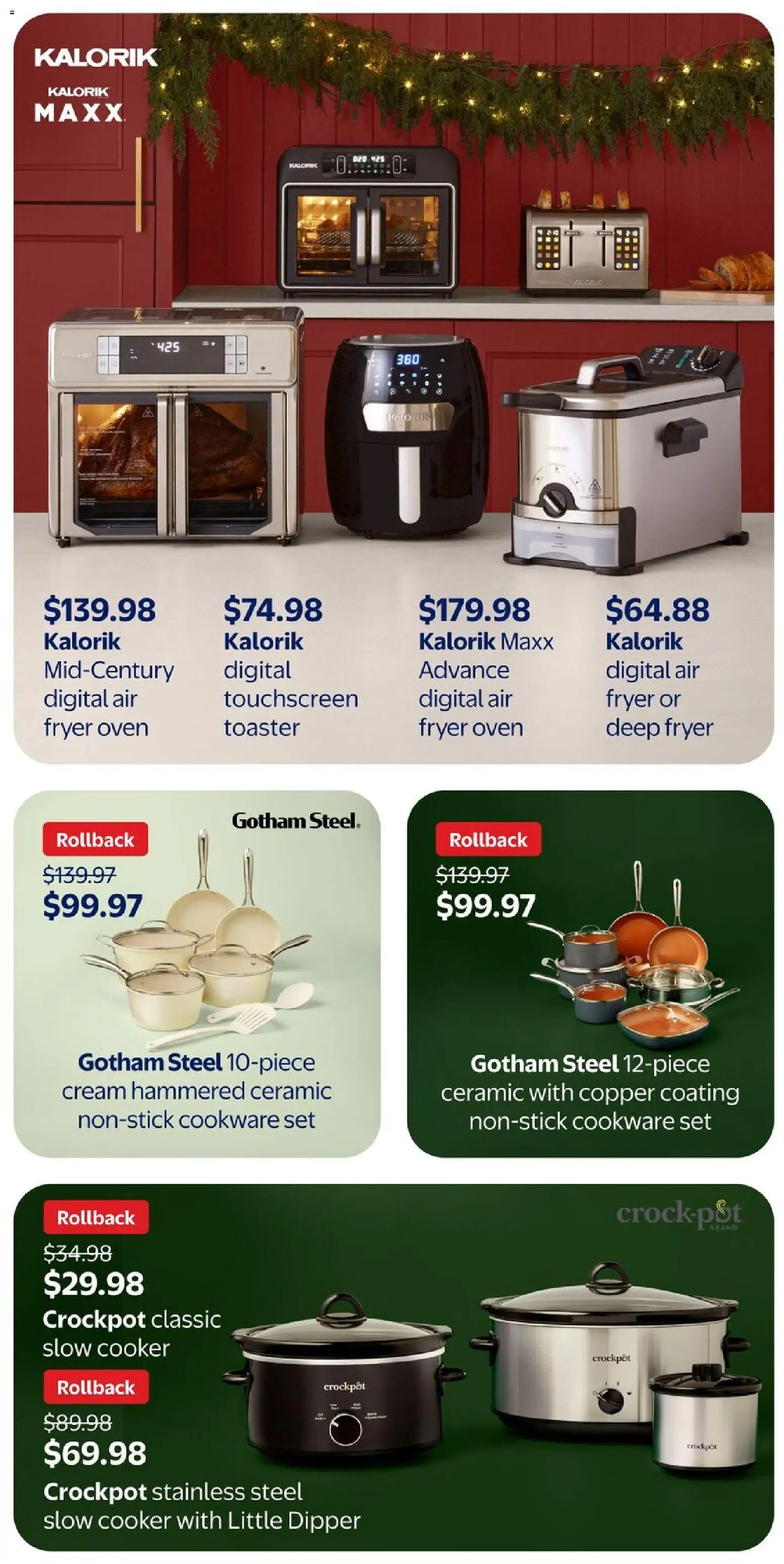 Walmart flyer valid from 30.10.2025 | Page: 21 | Products: Cream, Oven, Toaster, Fryer Walmart flyer valid from 30.10.2025 | Page: 21 | Products: Cream, Oven, Toaster, Fryer