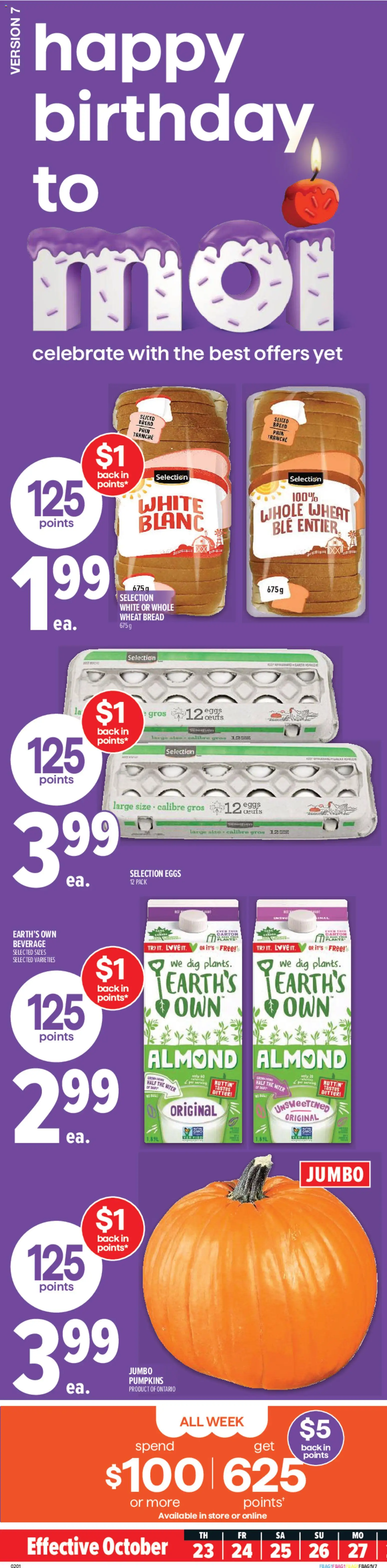 Metro flyer valid from 23.10.2025 | Page: 1 | Products: Eggs, Bread