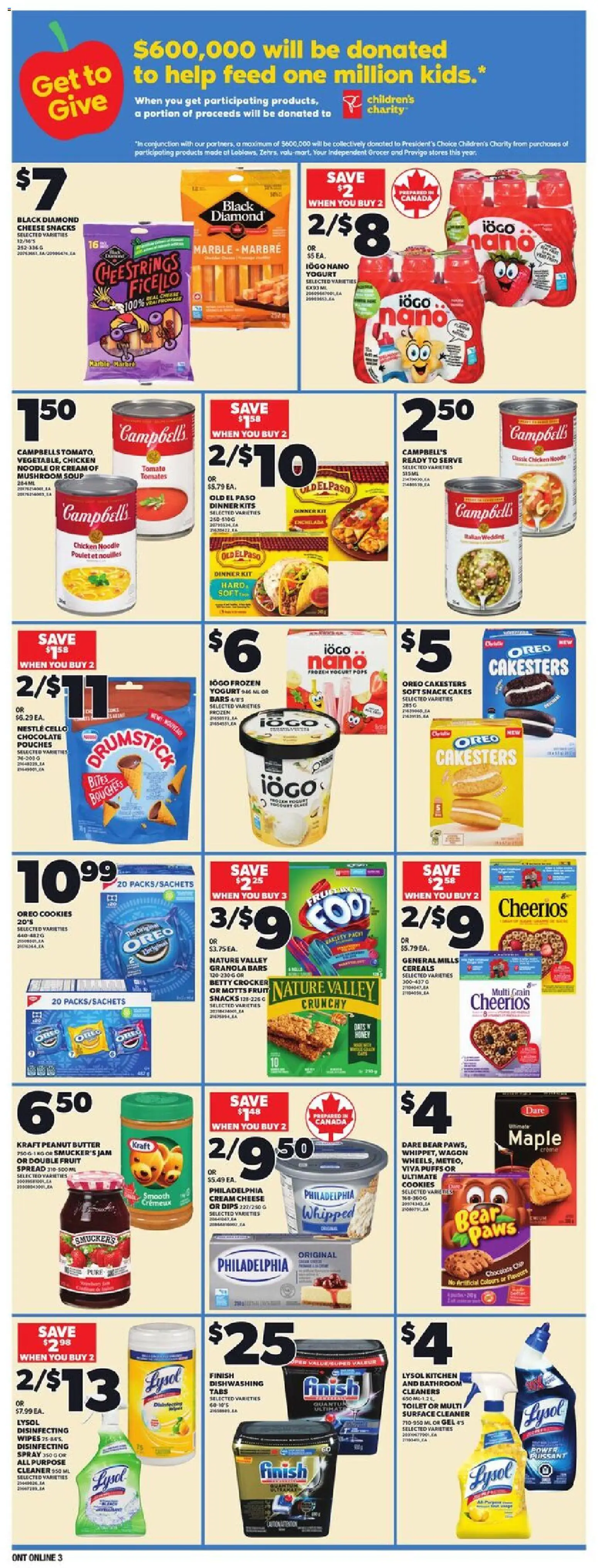 Loblaws flyer valid from 23.10.2025 | Page: 10 | Products: Cereals, Cream, Butter, Chocolate