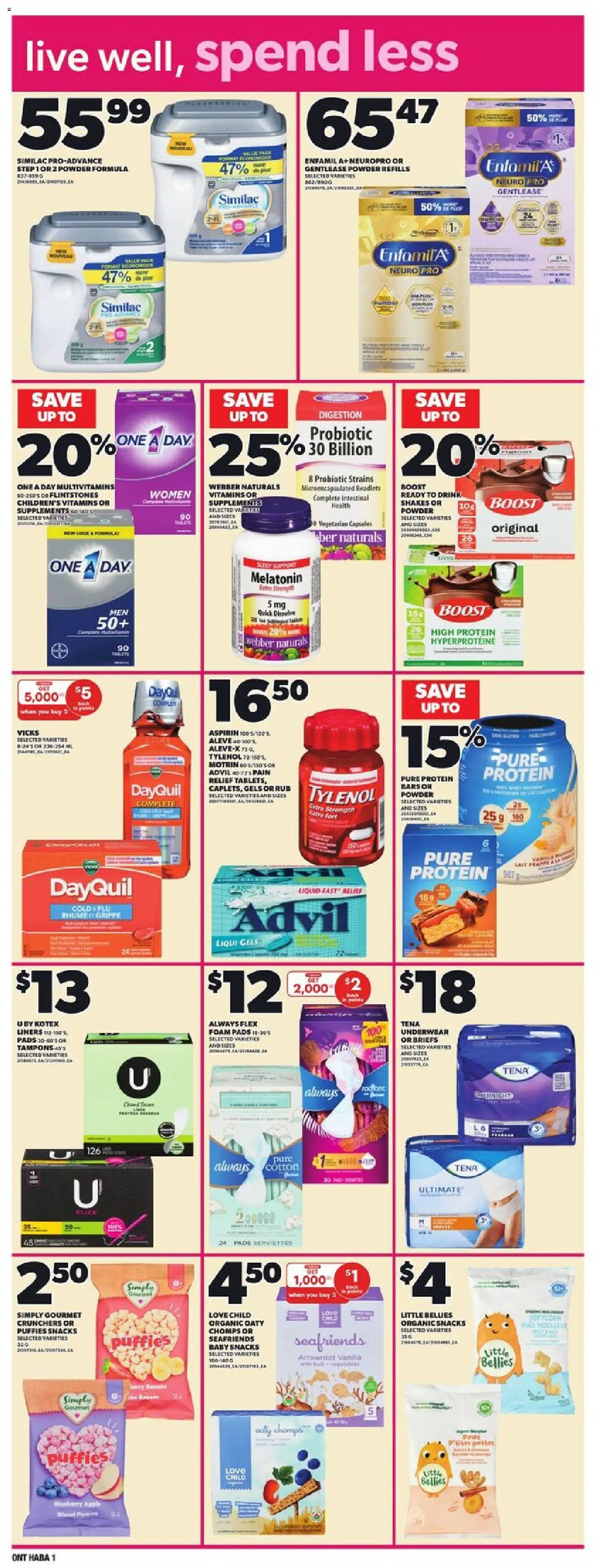 Loblaws flyer valid from 23.10.2025 | Page: 13 | Products: Powder, Underwear, Briefs