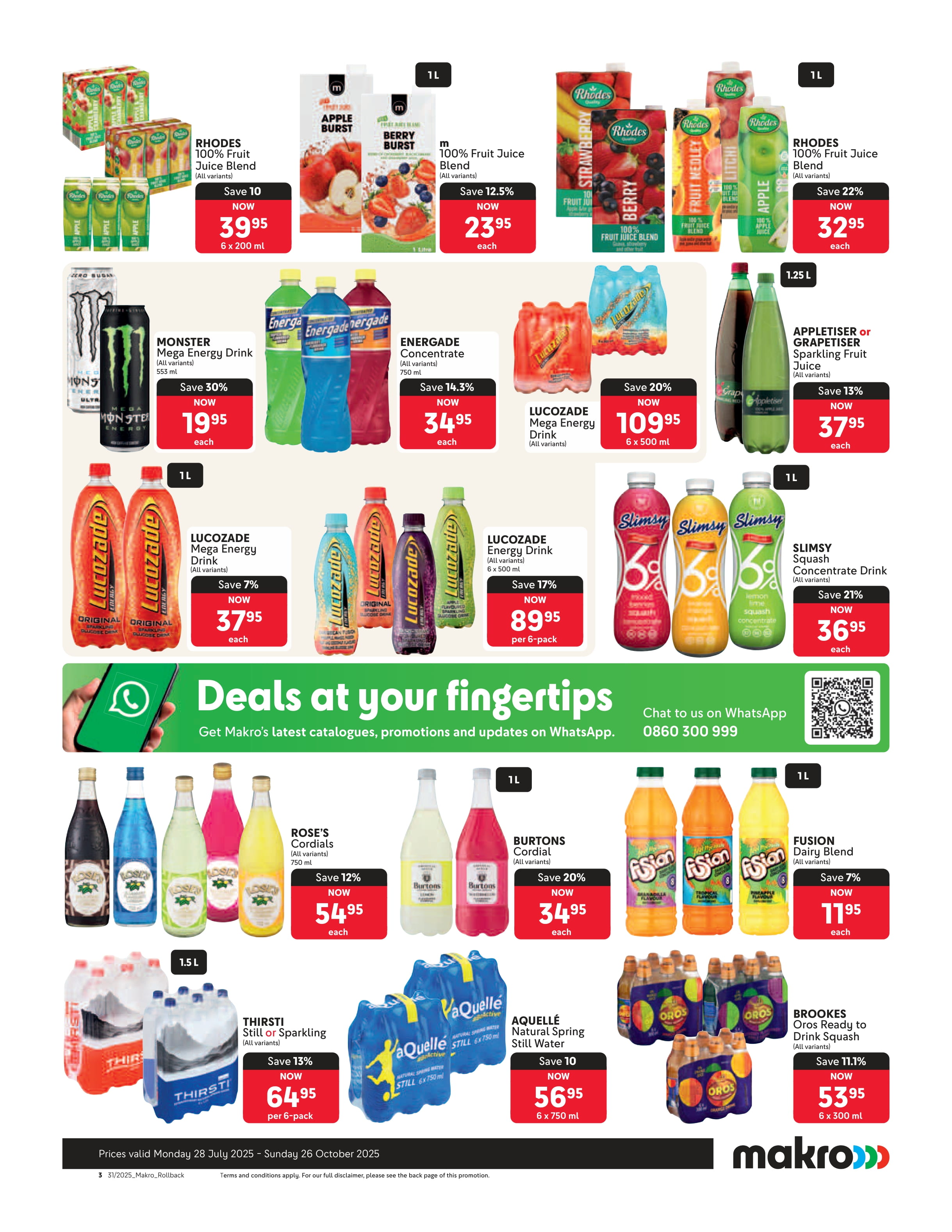 Makro Specials 28 July – 26 October, 2025. Food 3 1762254801 44 Makro Specials 28 July %E2%80%93 26 October 2025 Food