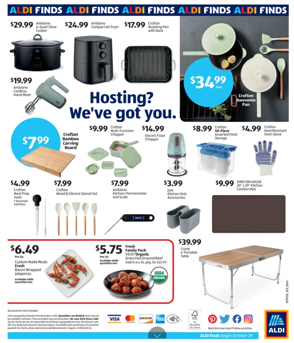 Aldi In Store Ad October 29 – November 4, 2025. Santa-approved bedroom decor. 2