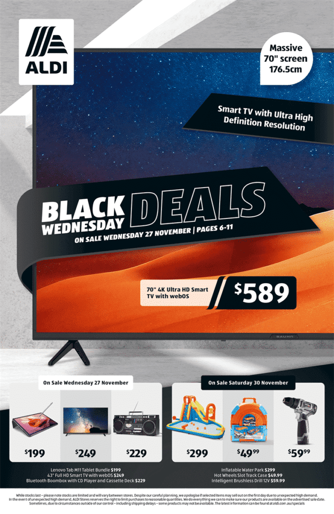 Aldi Black Friday Deals 2025 Australia